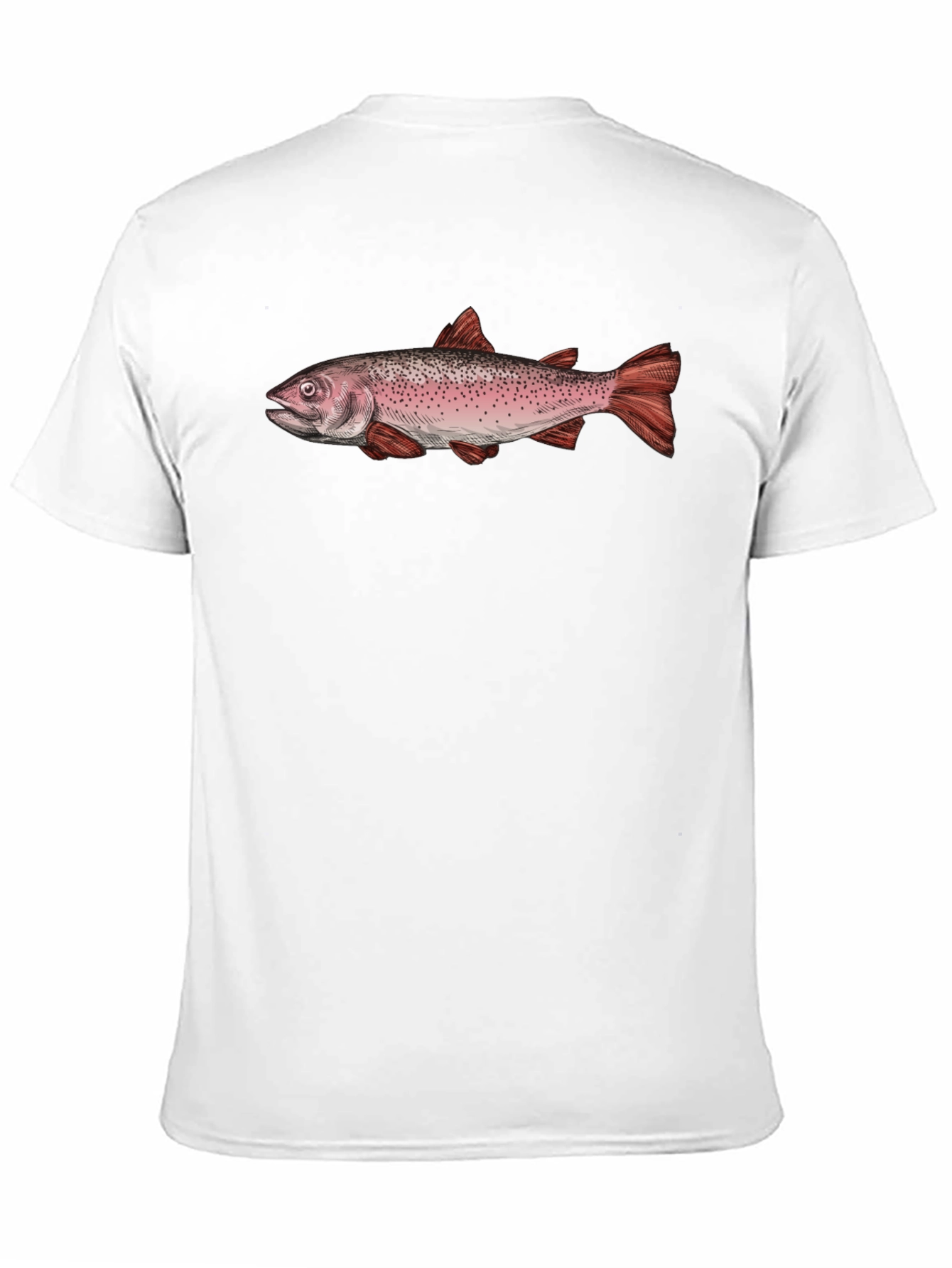Fish Graphic Black Cotton Tee