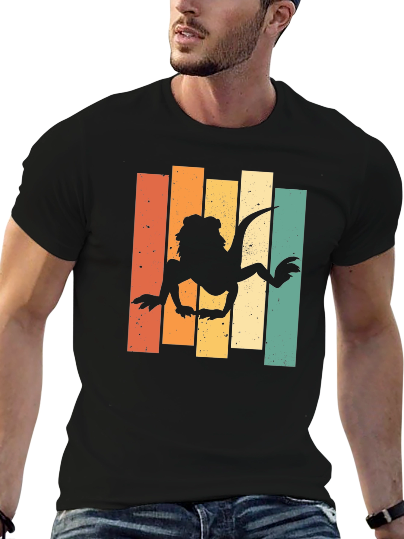 Retro Bearded Dragon T-Shirt - Cool Reptile Lover Tee