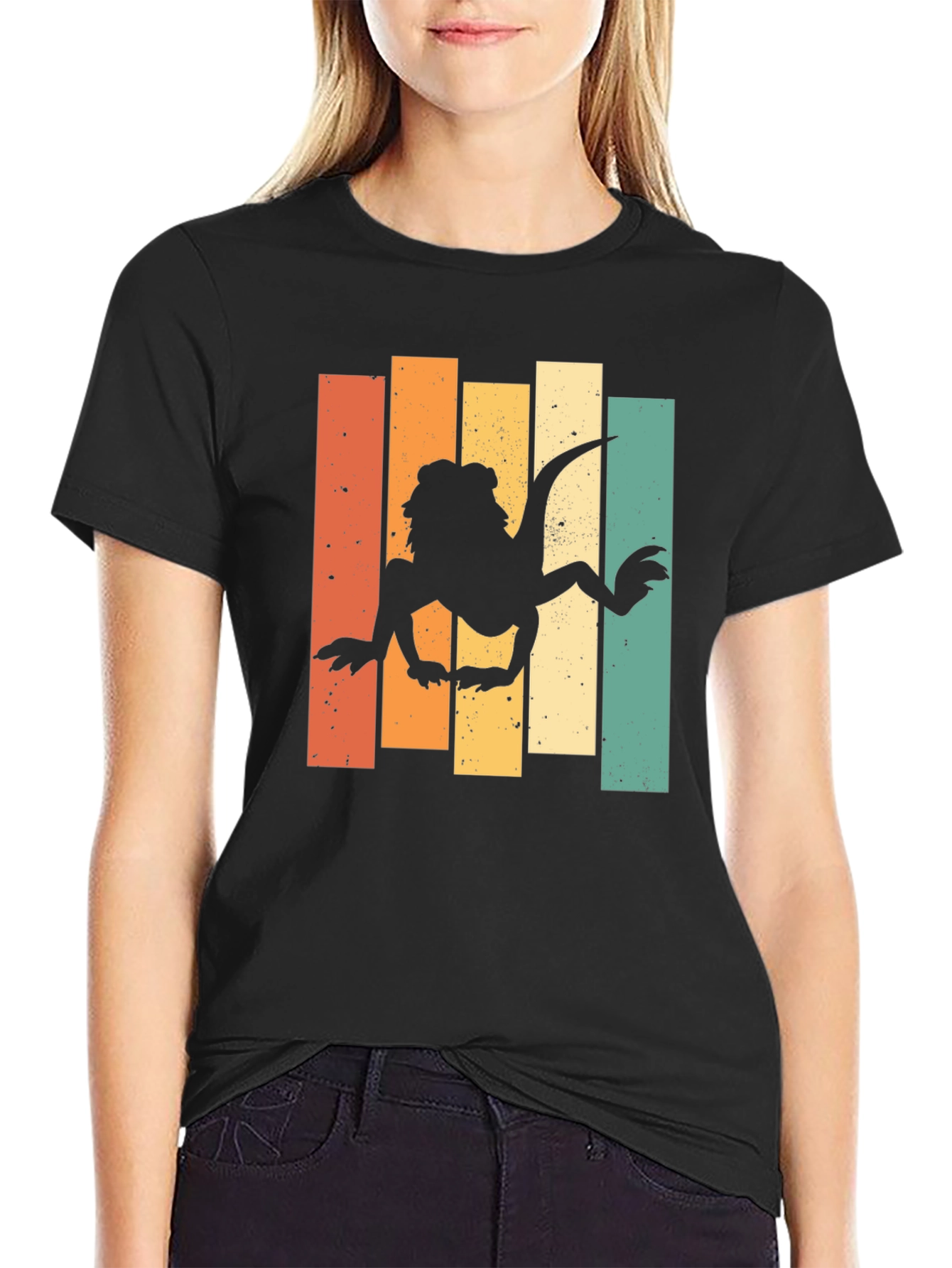 Retro Bearded Dragon T-Shirt - Cool Reptile Lover Tee