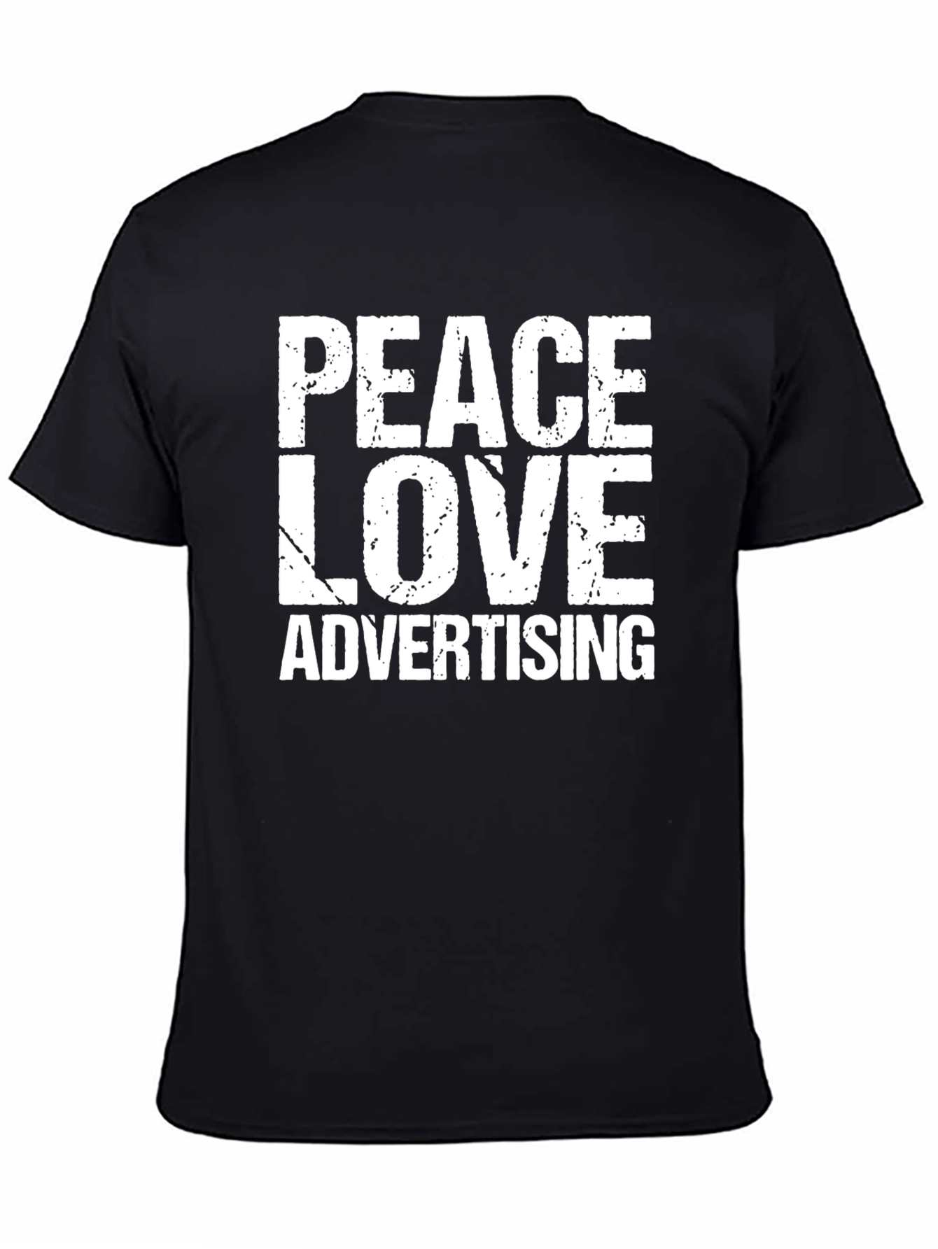 Peace Love Advertising Graphic T-Shirt