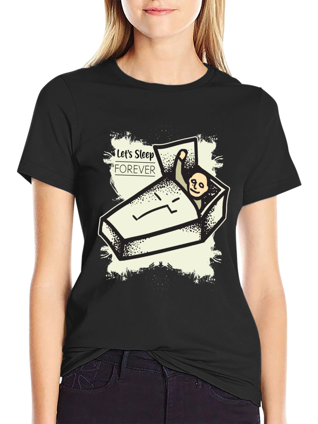 Lets Sleep Forever Graphic Tee