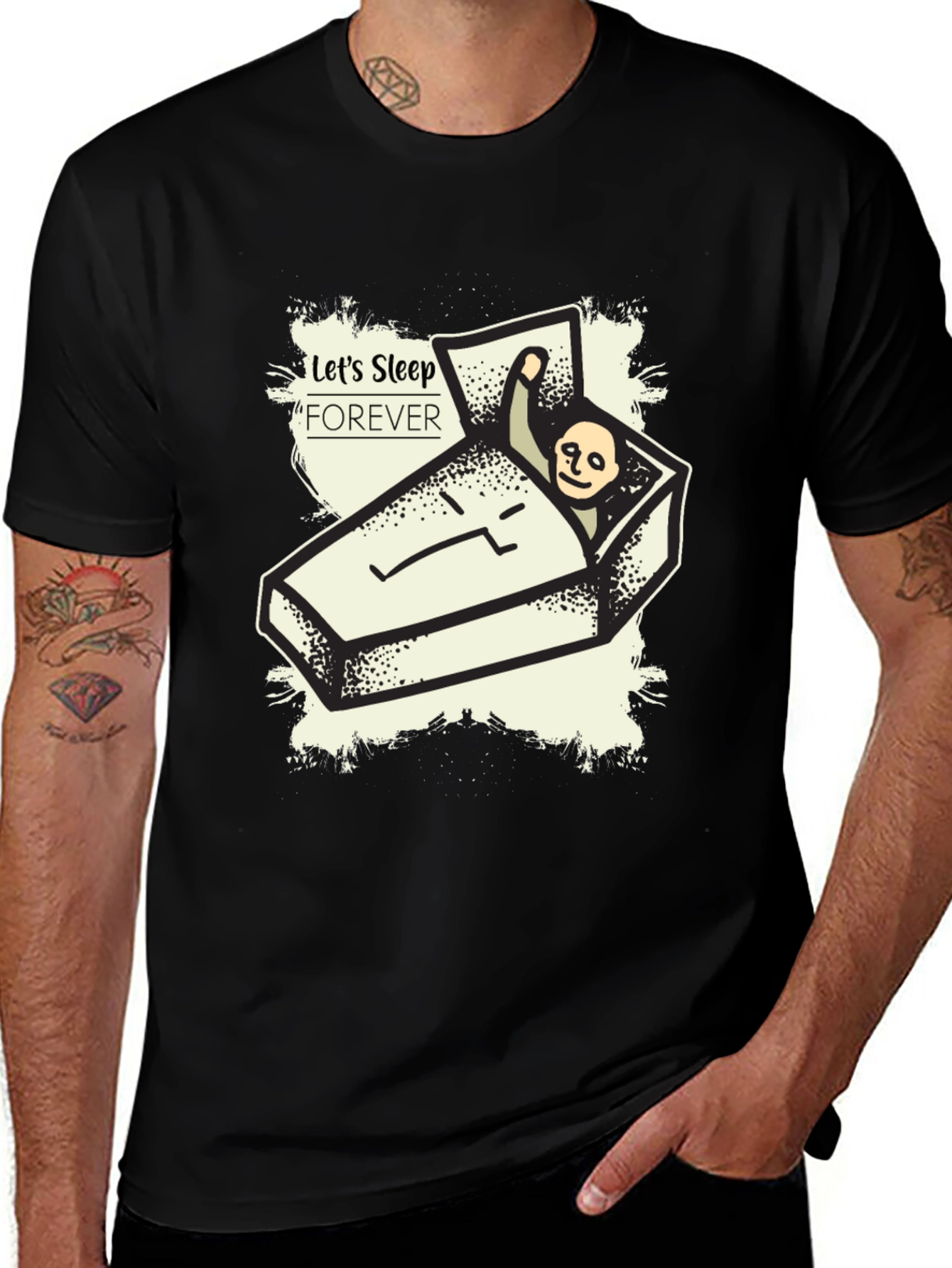 Lets Sleep Forever Graphic Tee