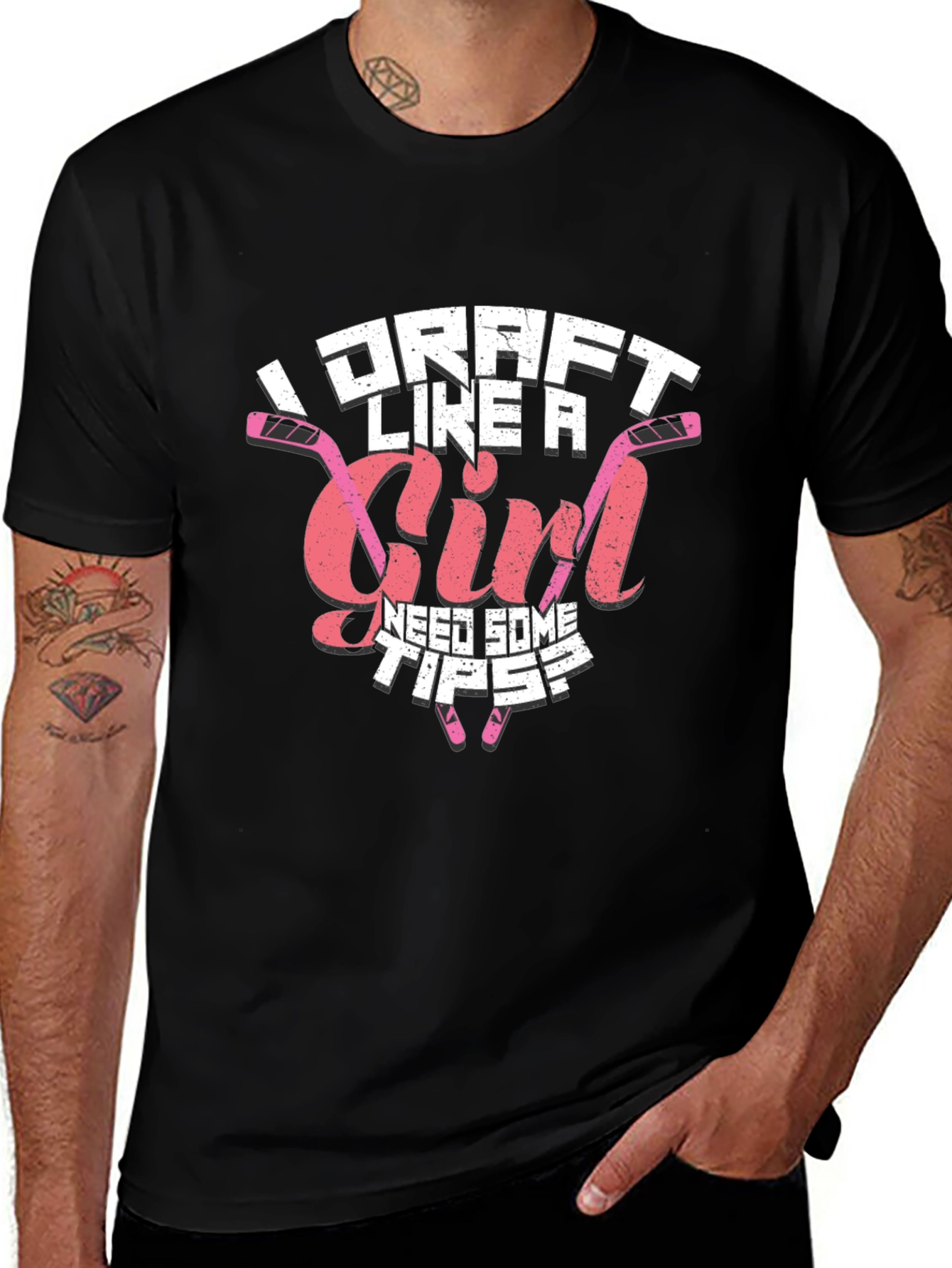 I Draft Like A Girl Hockey T-Shirt