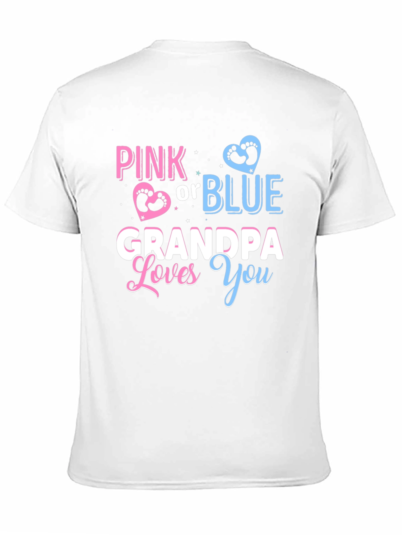 Pink or Blue Grandpa Loves You T-Shirt