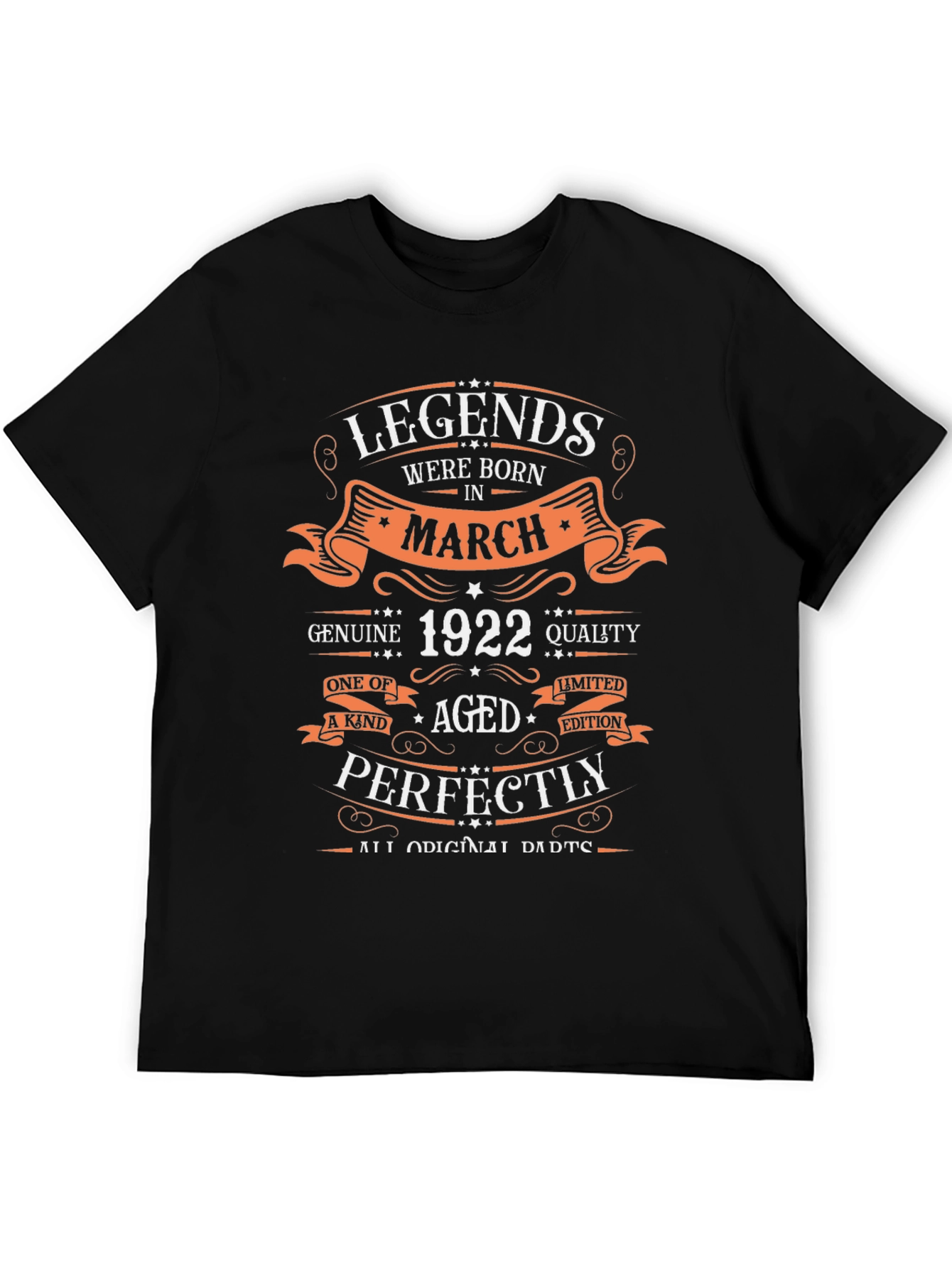 Legends Born in March 1922 Graphic T-Shirt