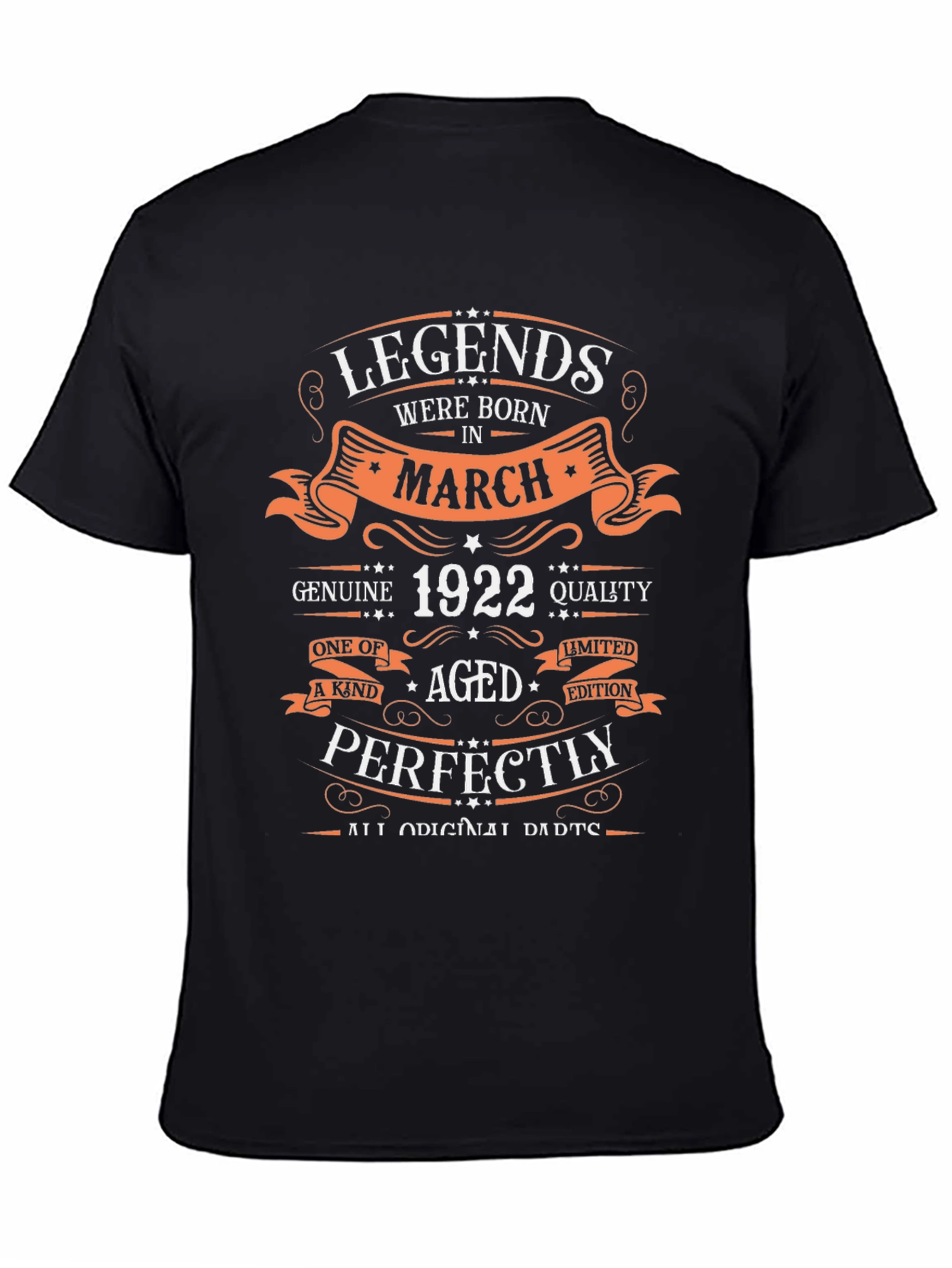 Legends Born in March 1922 Graphic T-Shirt