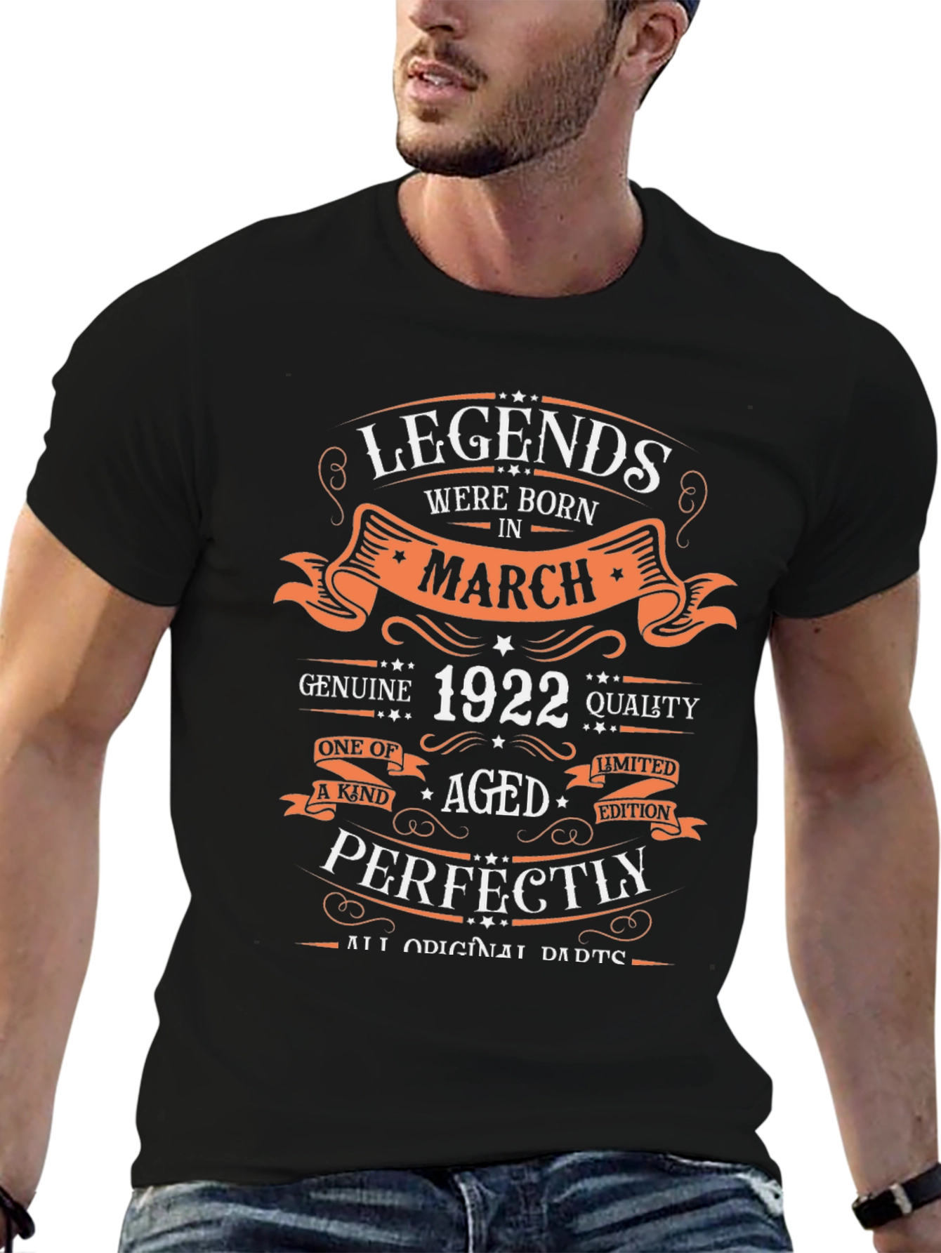 Legends Born in March 1922 Graphic T-Shirt