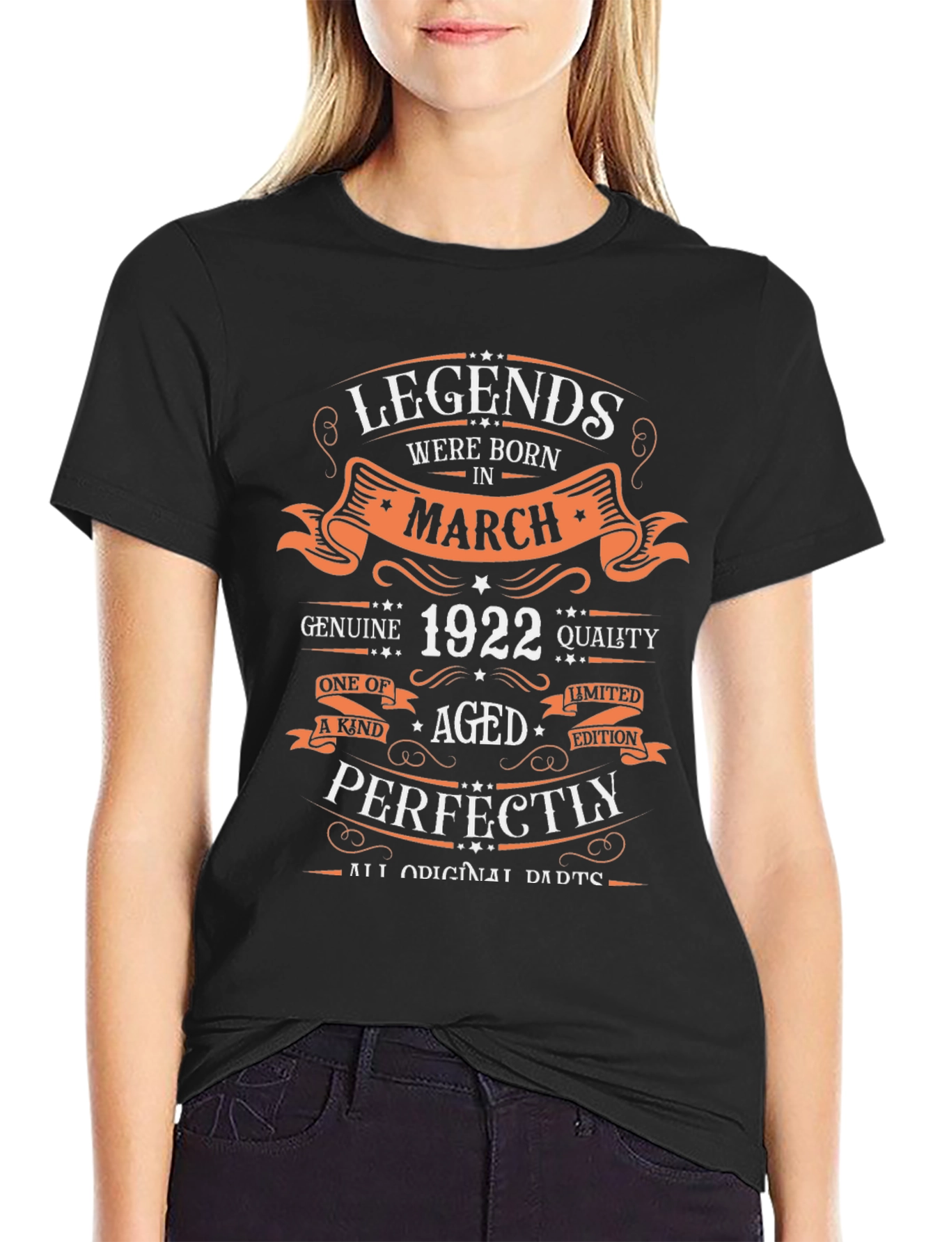 Legends Born in March 1922 Graphic T-Shirt