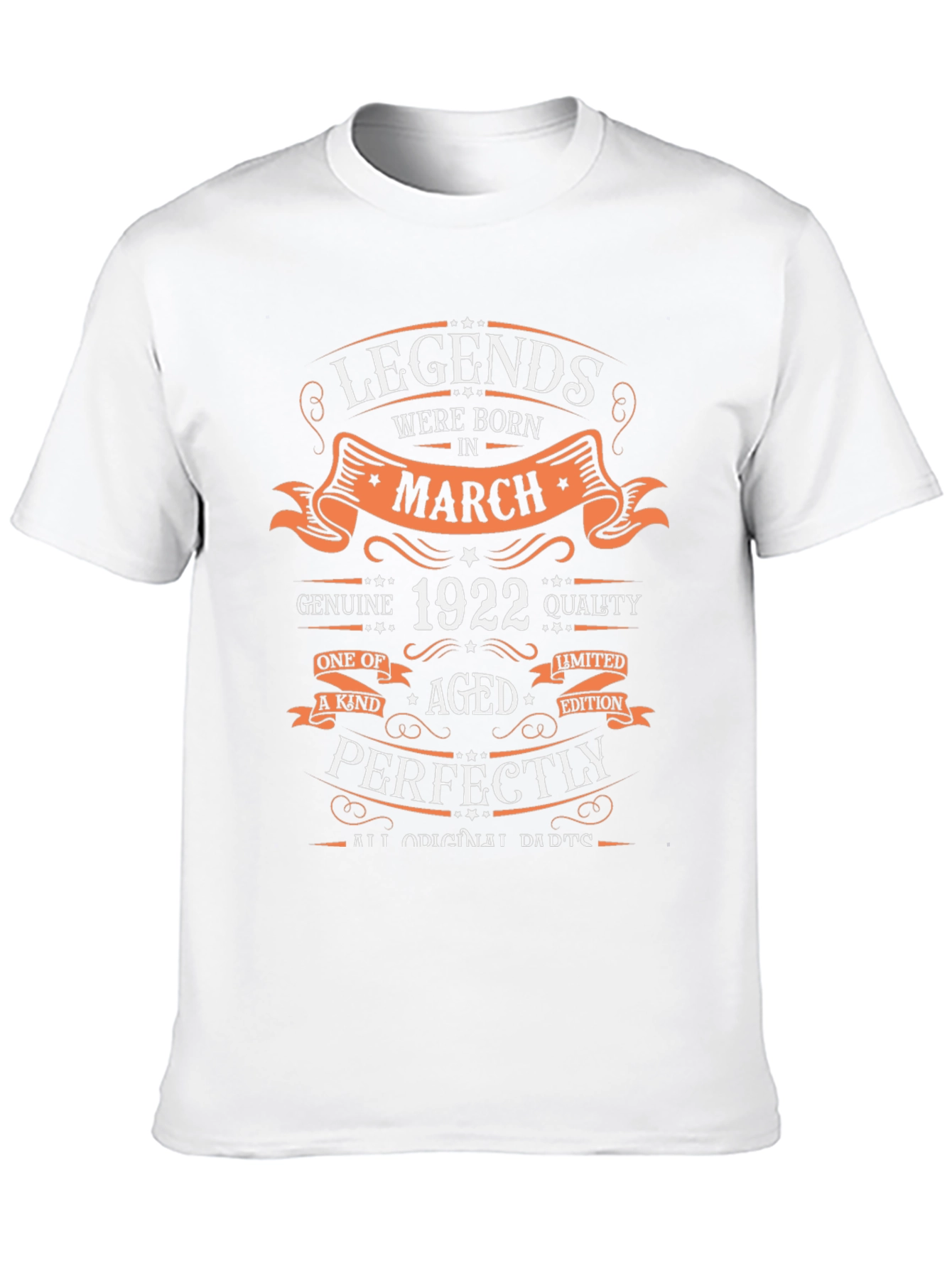 Legends Born in March 1922 Graphic T-Shirt