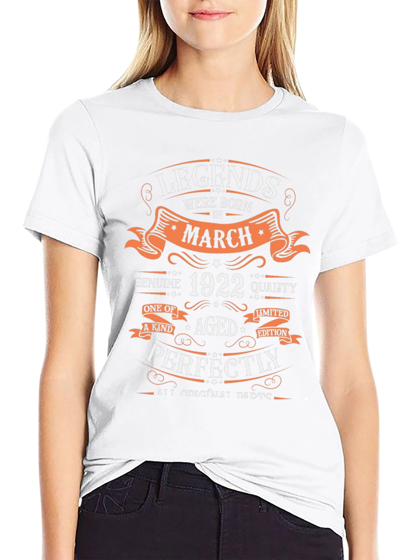 Legends Born in March 1922 Graphic T-Shirt