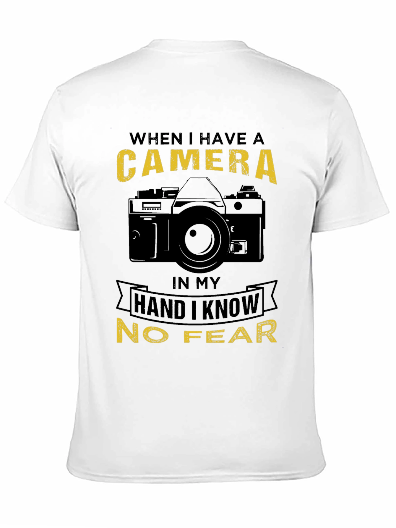 Camera Lover T-Shirt - No Fear Photographer Tee