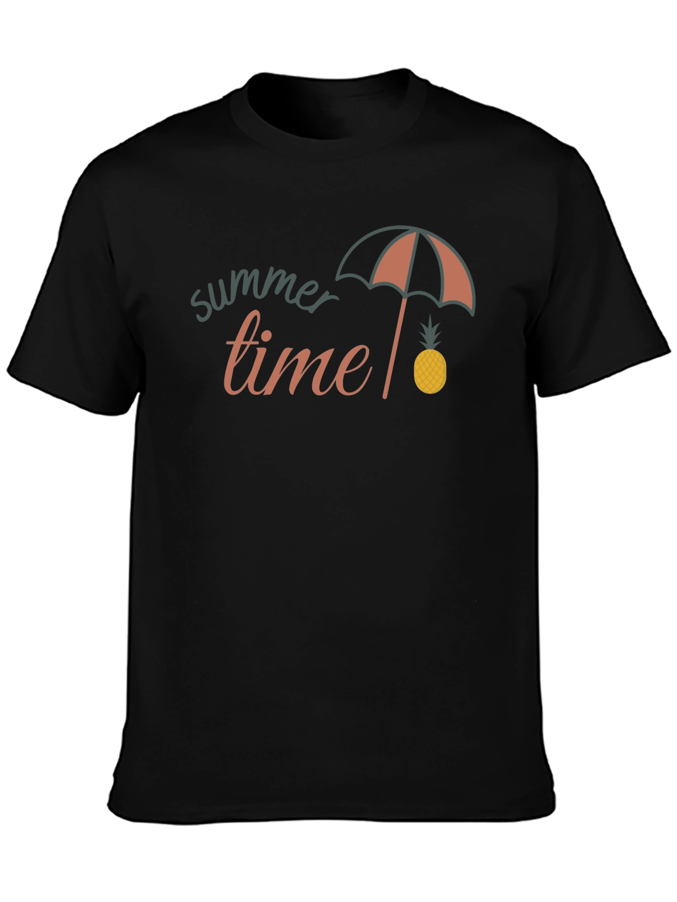 Summer Time Graphic Tee - Unisex Black T-Shirt