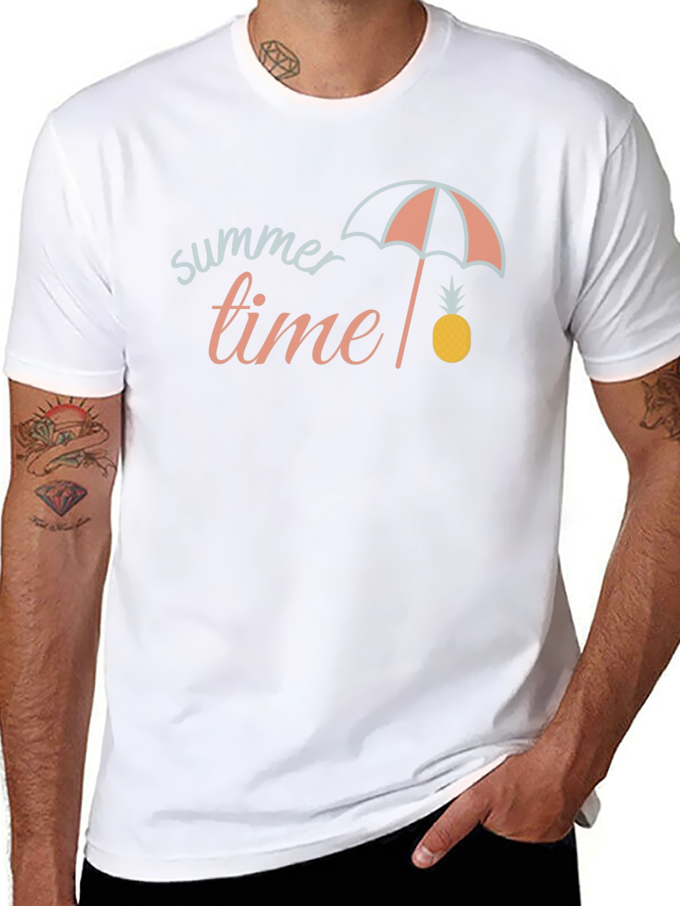 Summer Time Graphic Tee - Unisex Black T-Shirt
