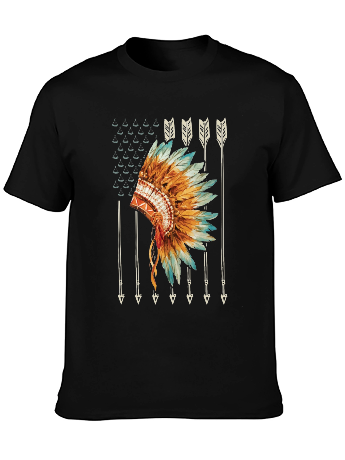 Native American Headdress Graphic Tee