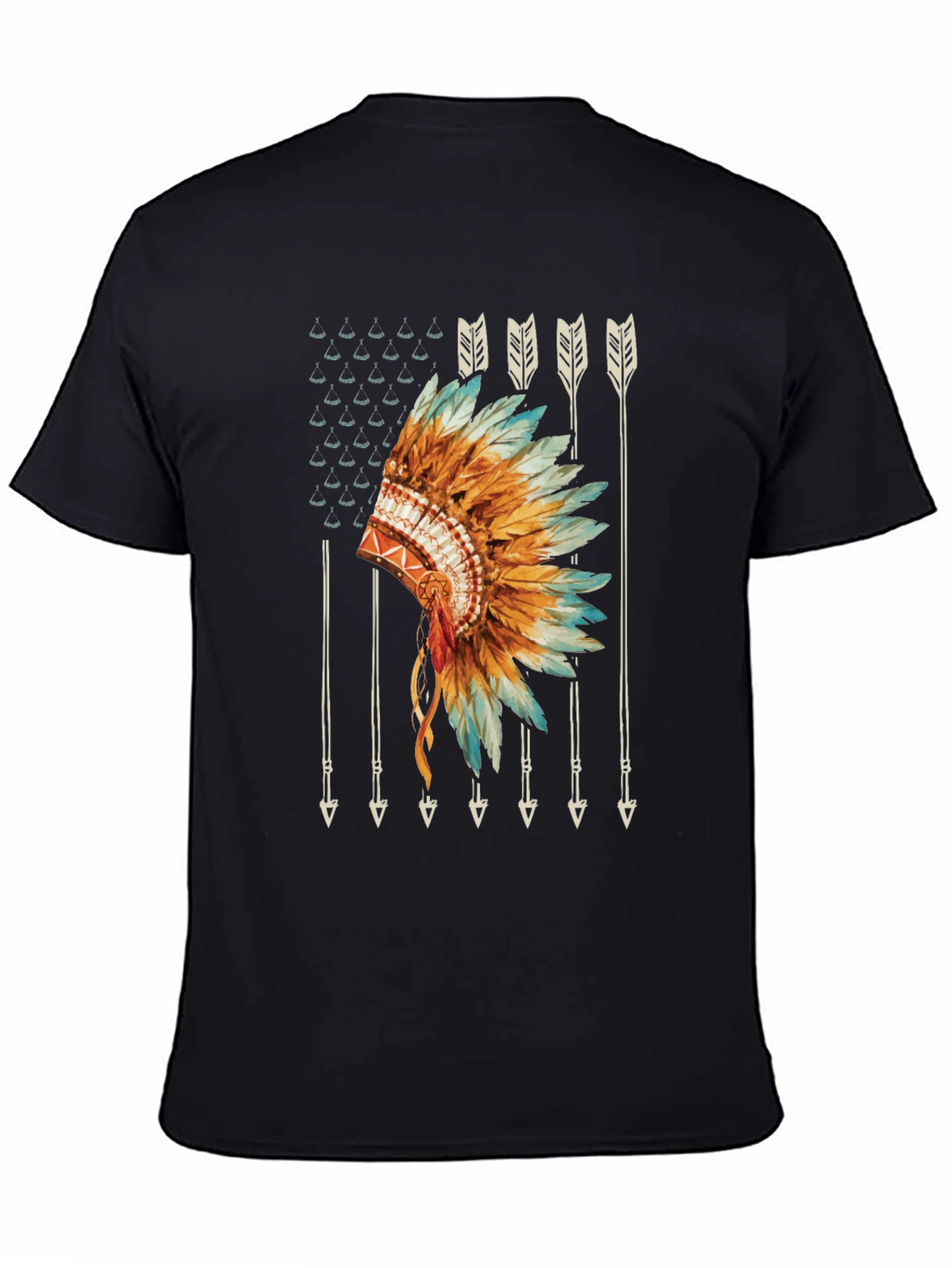Native American Headdress Graphic Tee
