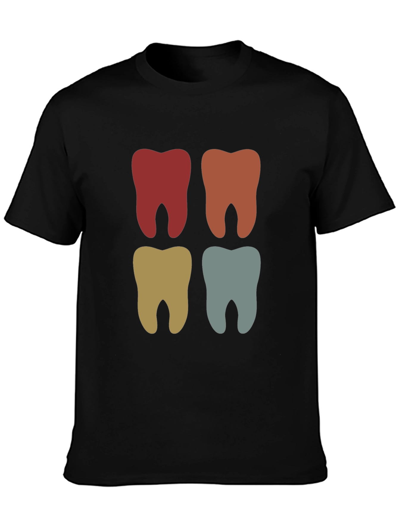 Retro Tooth Graphic Tee - Dental Style T-Shirt