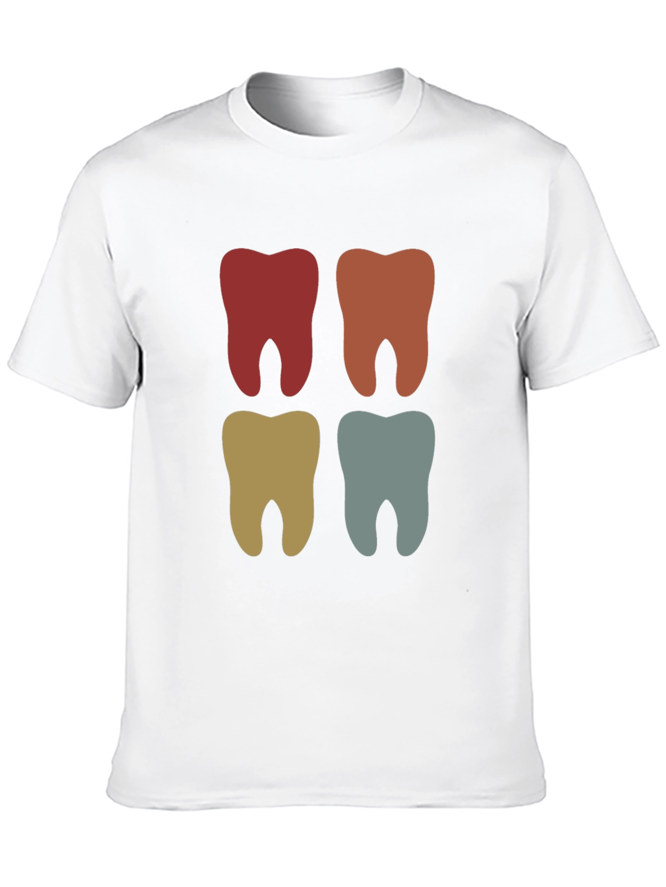 Retro Tooth Graphic Tee - Dental Style T-Shirt