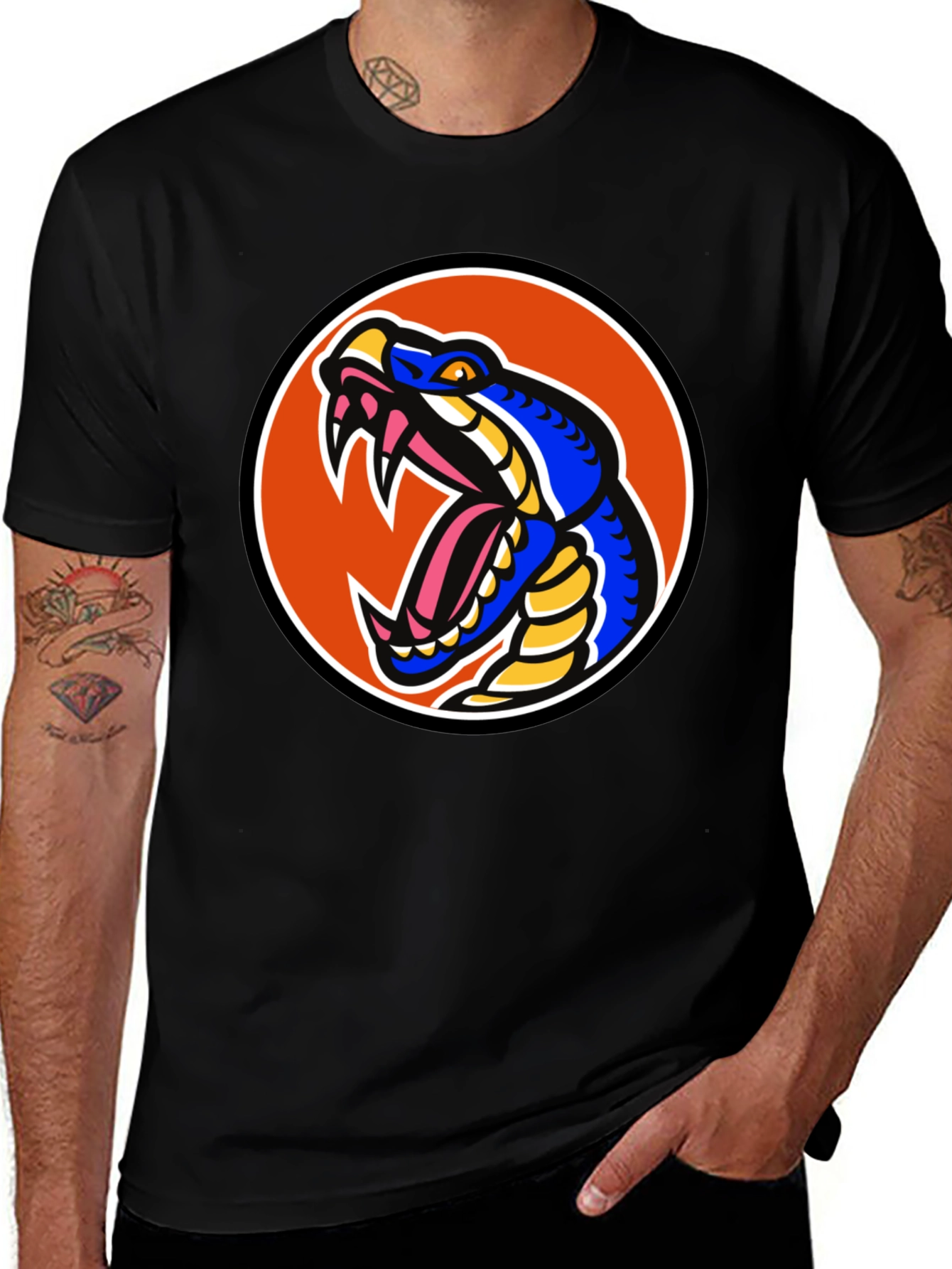 Snake Graphic Tee - Bold Cobra Design