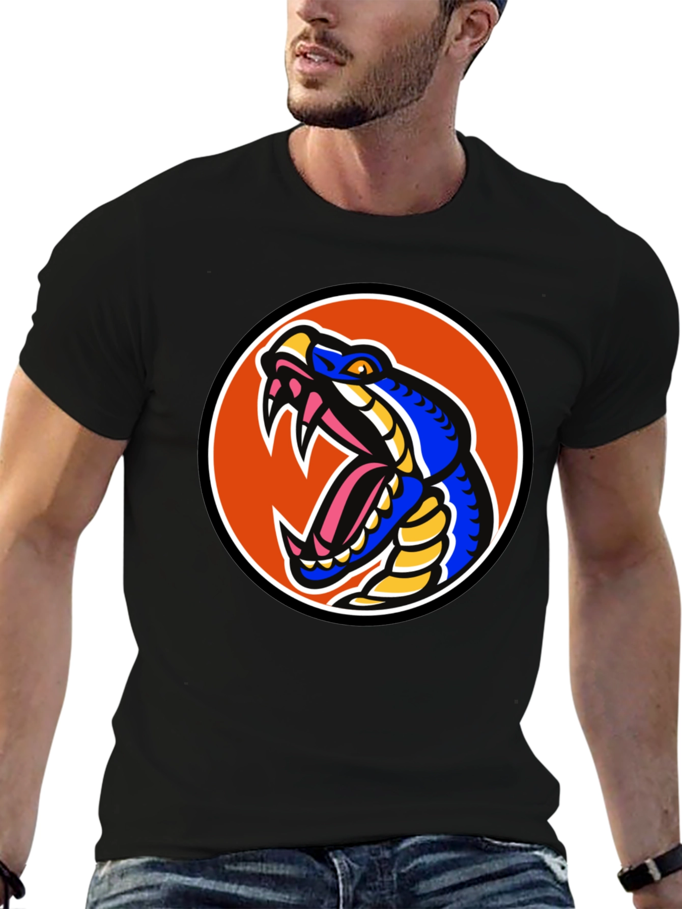 Snake Graphic Tee - Bold Cobra Design