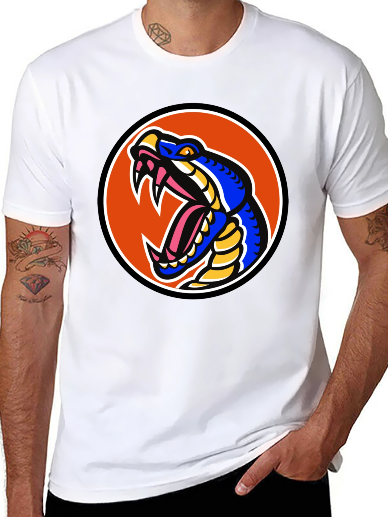 Snake Graphic Tee - Bold Cobra Design