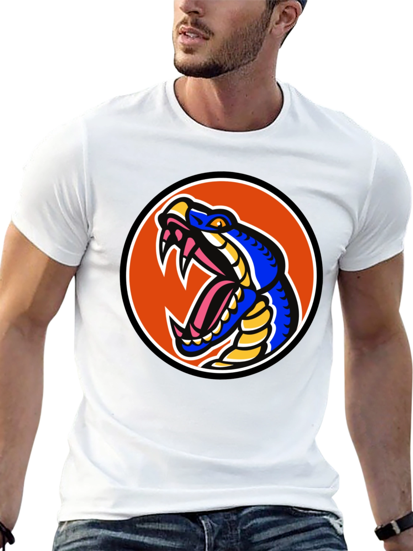 Snake Graphic Tee - Bold Cobra Design