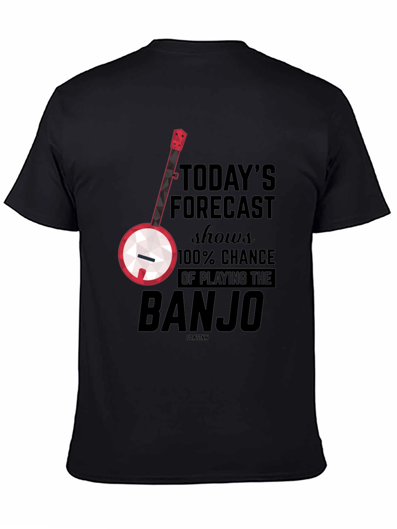 Banjo Forecast T-Shirt: 100% Chance of Playing