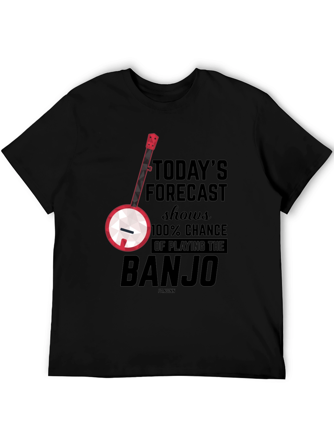 Banjo Forecast T-Shirt: 100% Chance of Playing
