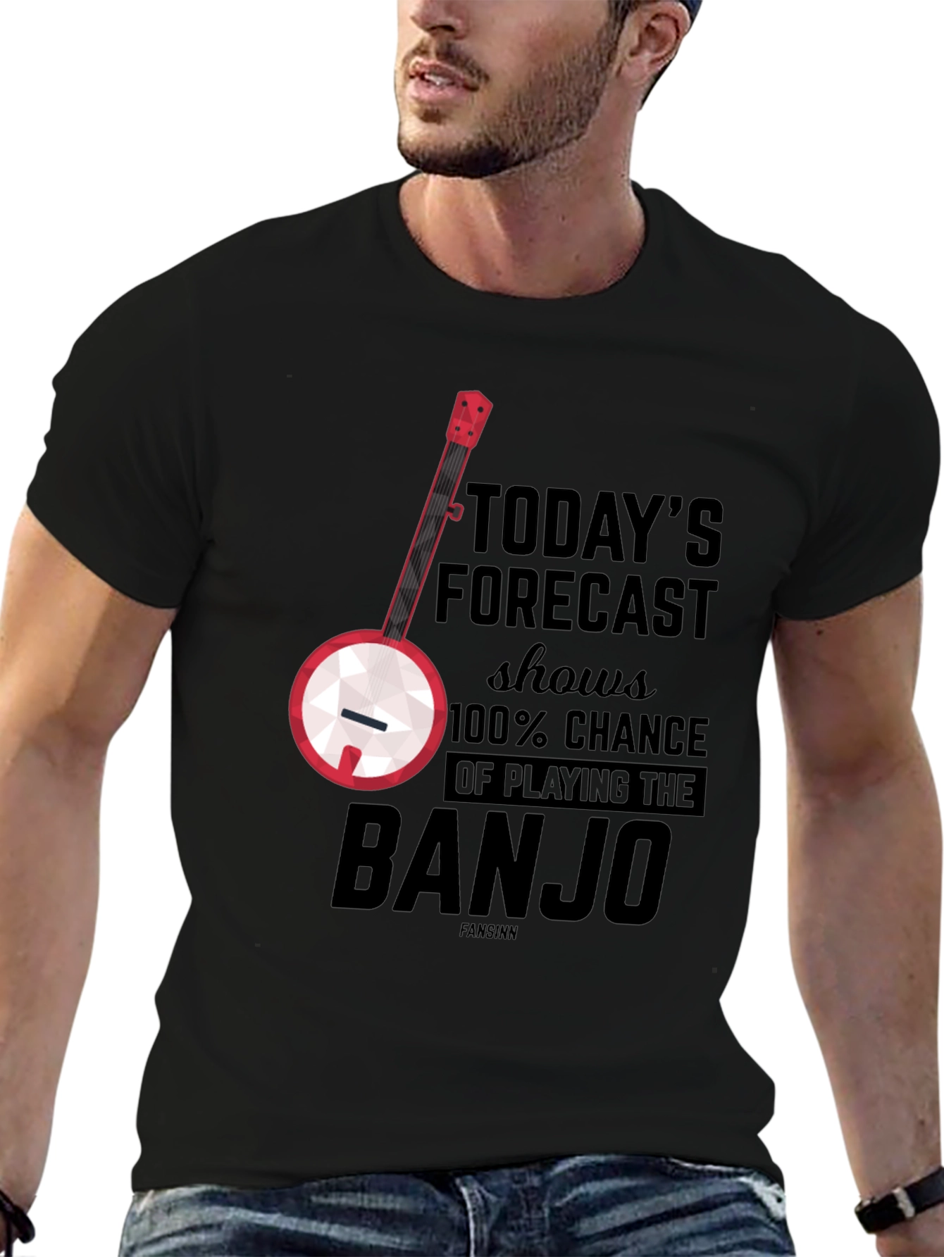 Banjo Forecast T-Shirt: 100% Chance of Playing