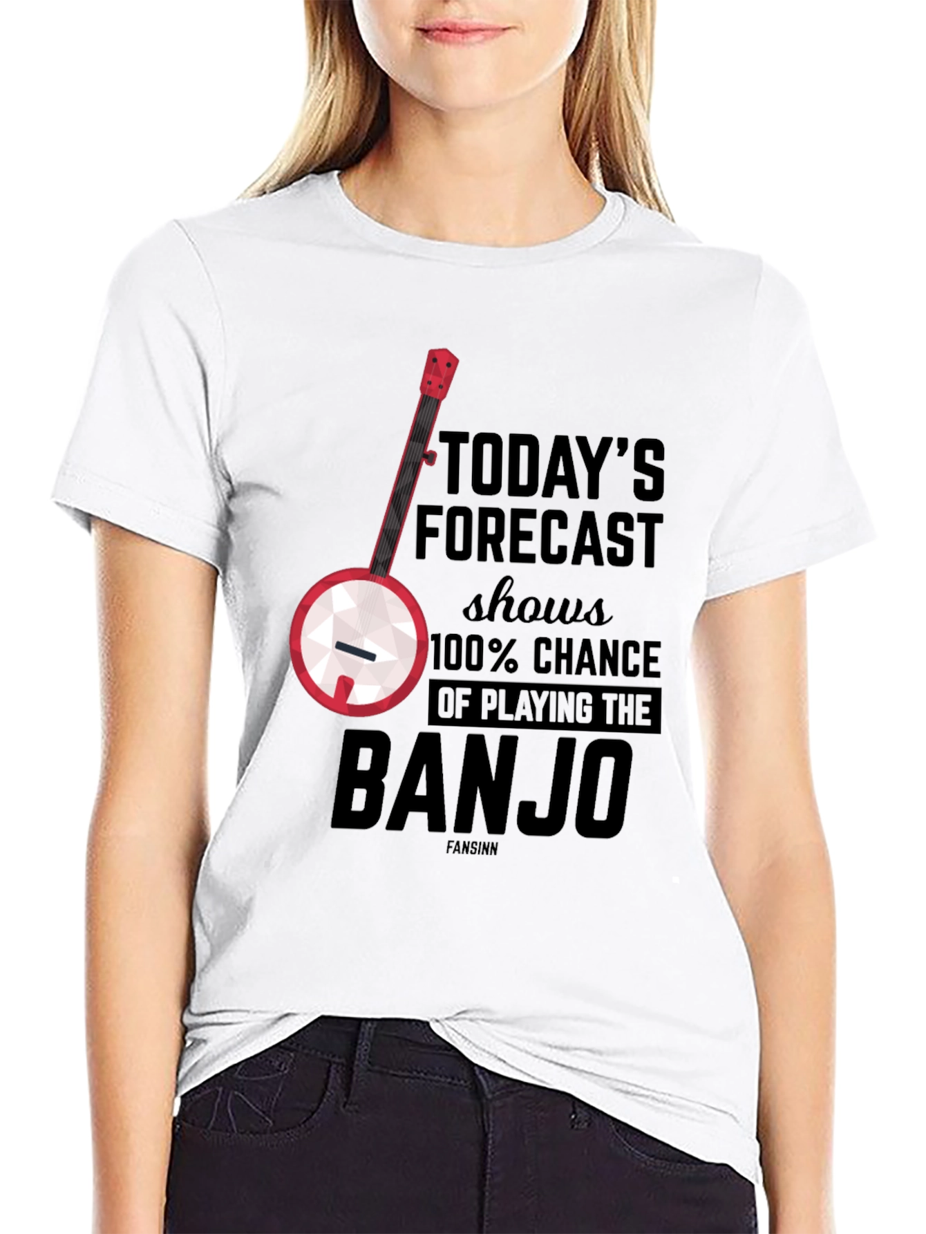 Banjo Forecast T-Shirt: 100% Chance of Playing