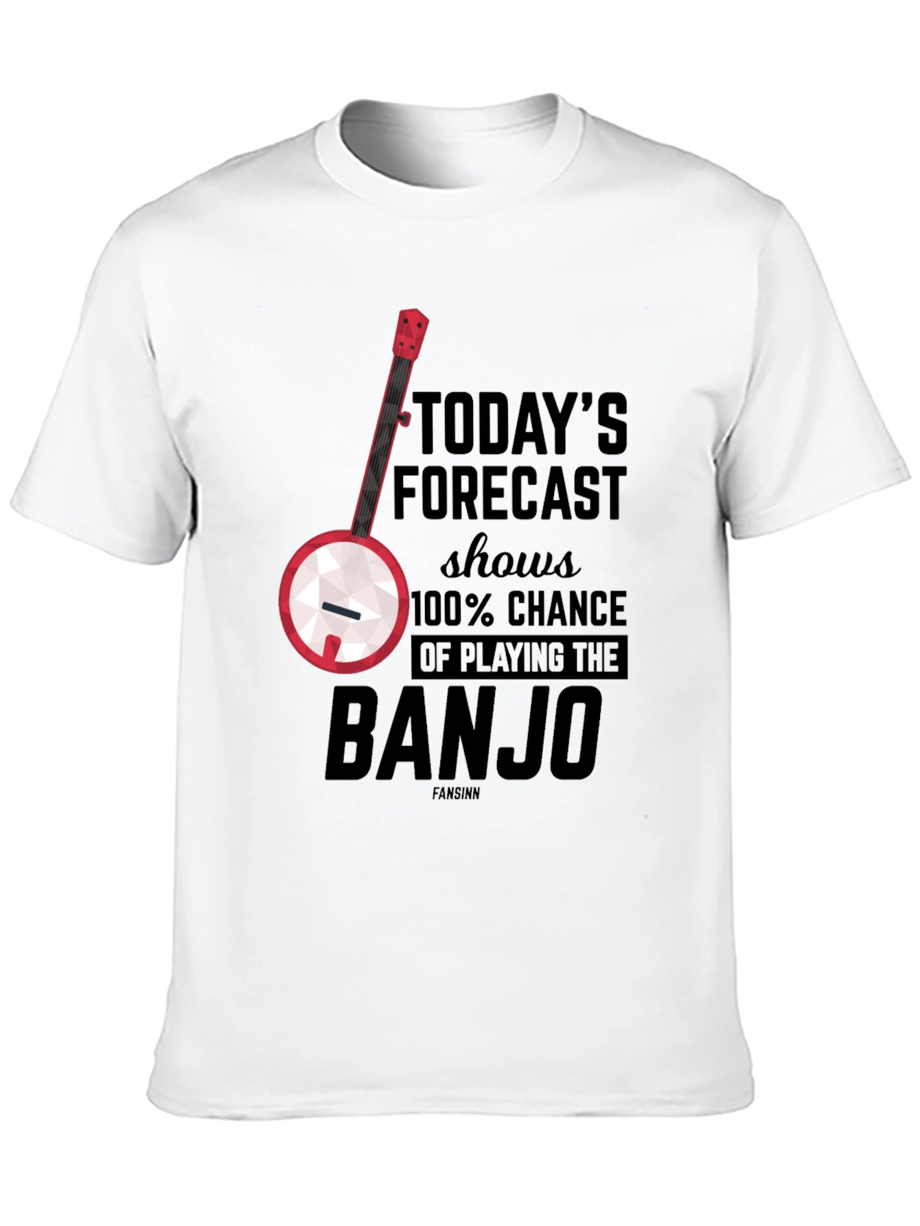 Banjo Forecast T-Shirt: 100% Chance of Playing