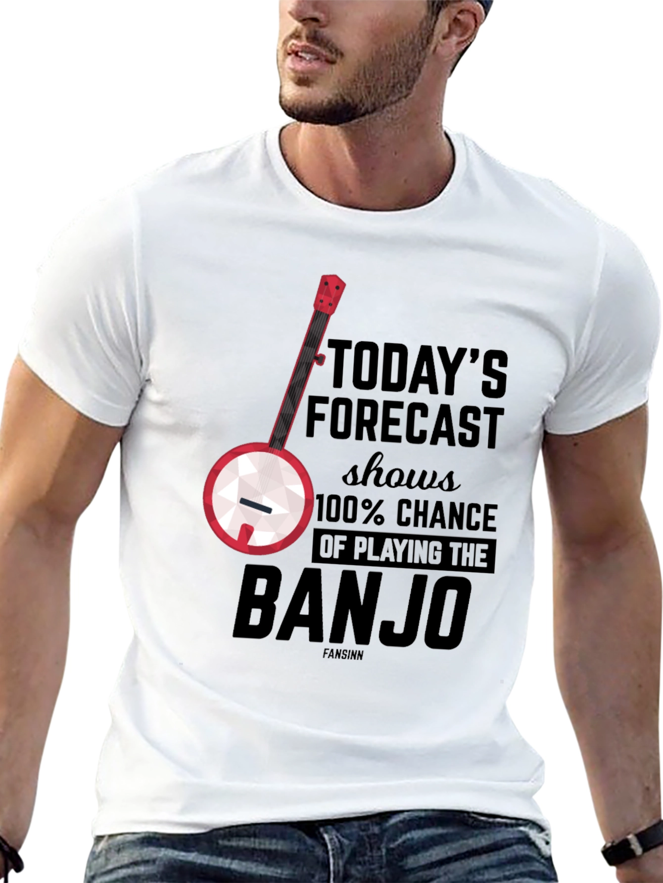 Banjo Forecast T-Shirt: 100% Chance of Playing