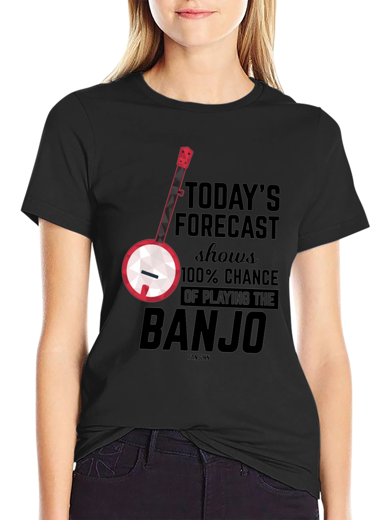 Banjo Forecast T-Shirt: 100% Chance of Playing