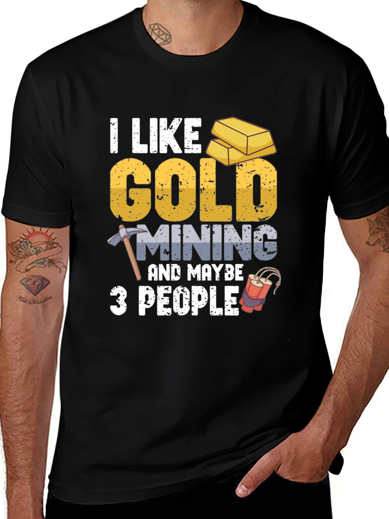 Gold Mining T-Shirt - Funny Graphic Tee
