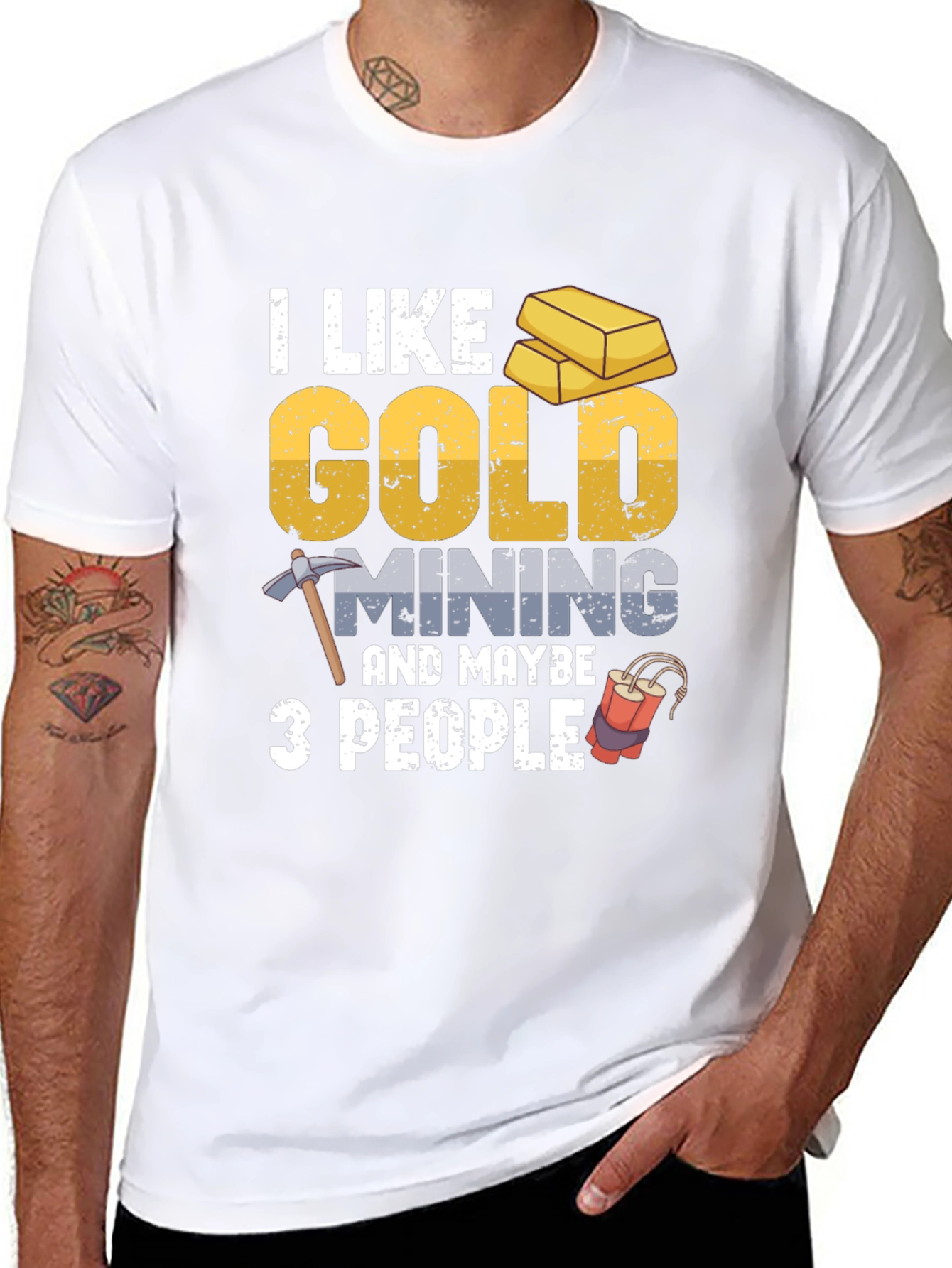 Gold Mining T-Shirt - Funny Graphic Tee