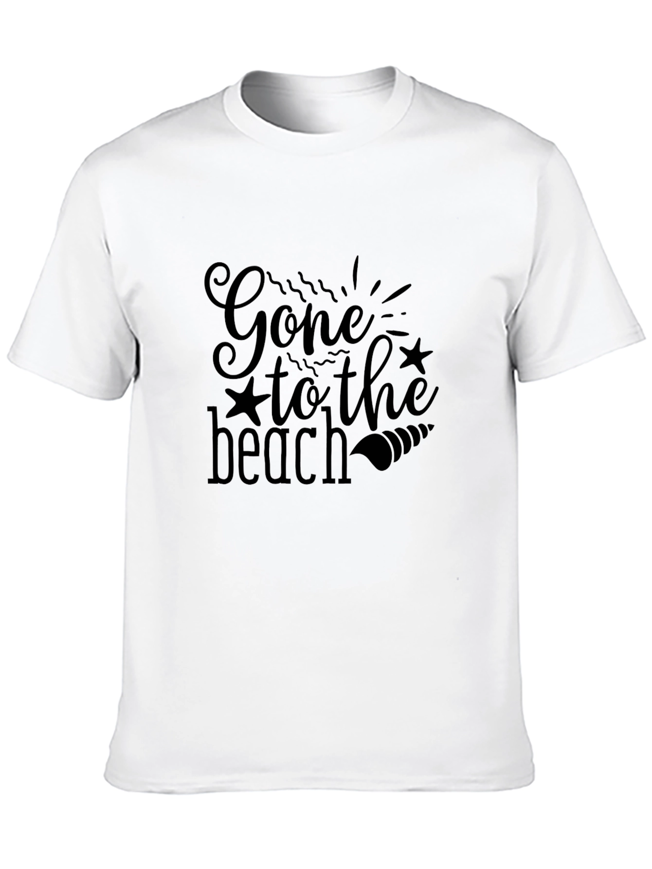 Gone to the Beach Black Graphic Tee