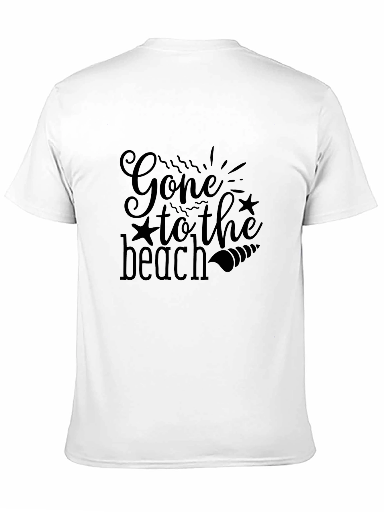 Gone to the Beach Black Graphic Tee