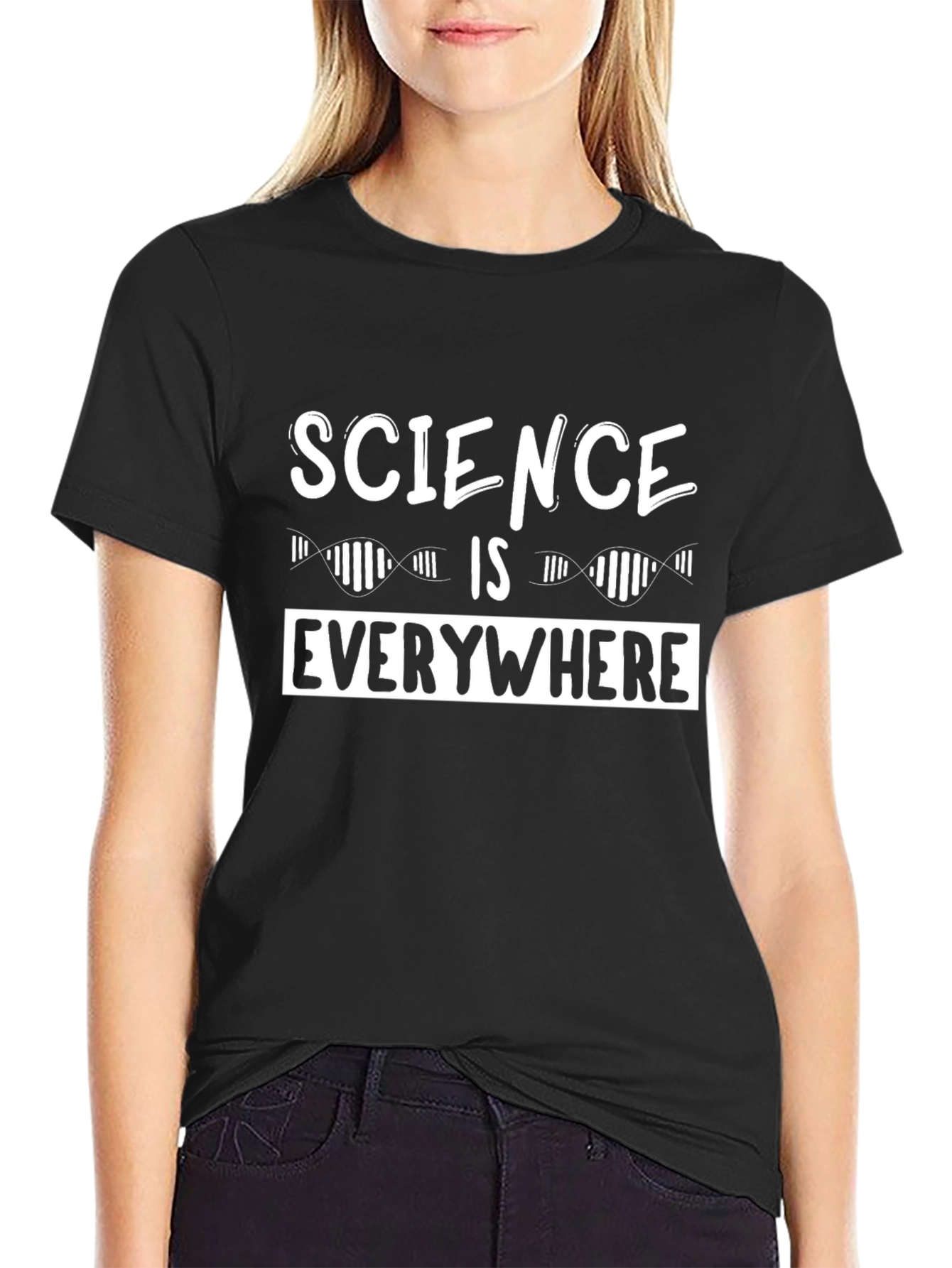 Science is Everywhere Graphic T-Shirt - Black