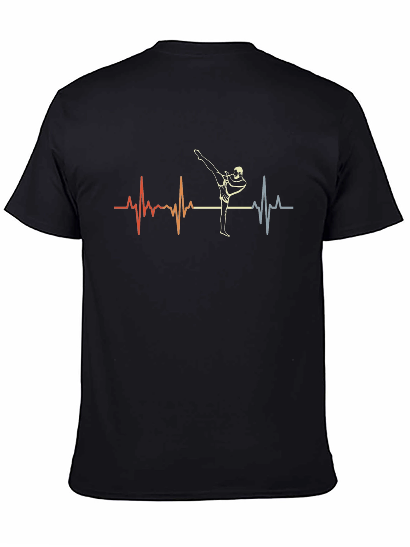 Kickboxing Heartbeat Graphic Tee - Martial Arts Shirt