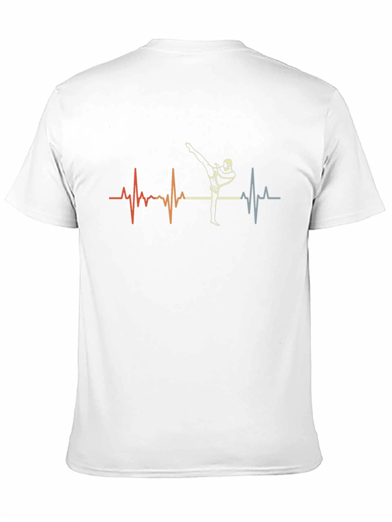Kickboxing Heartbeat Graphic Tee - Martial Arts Shirt