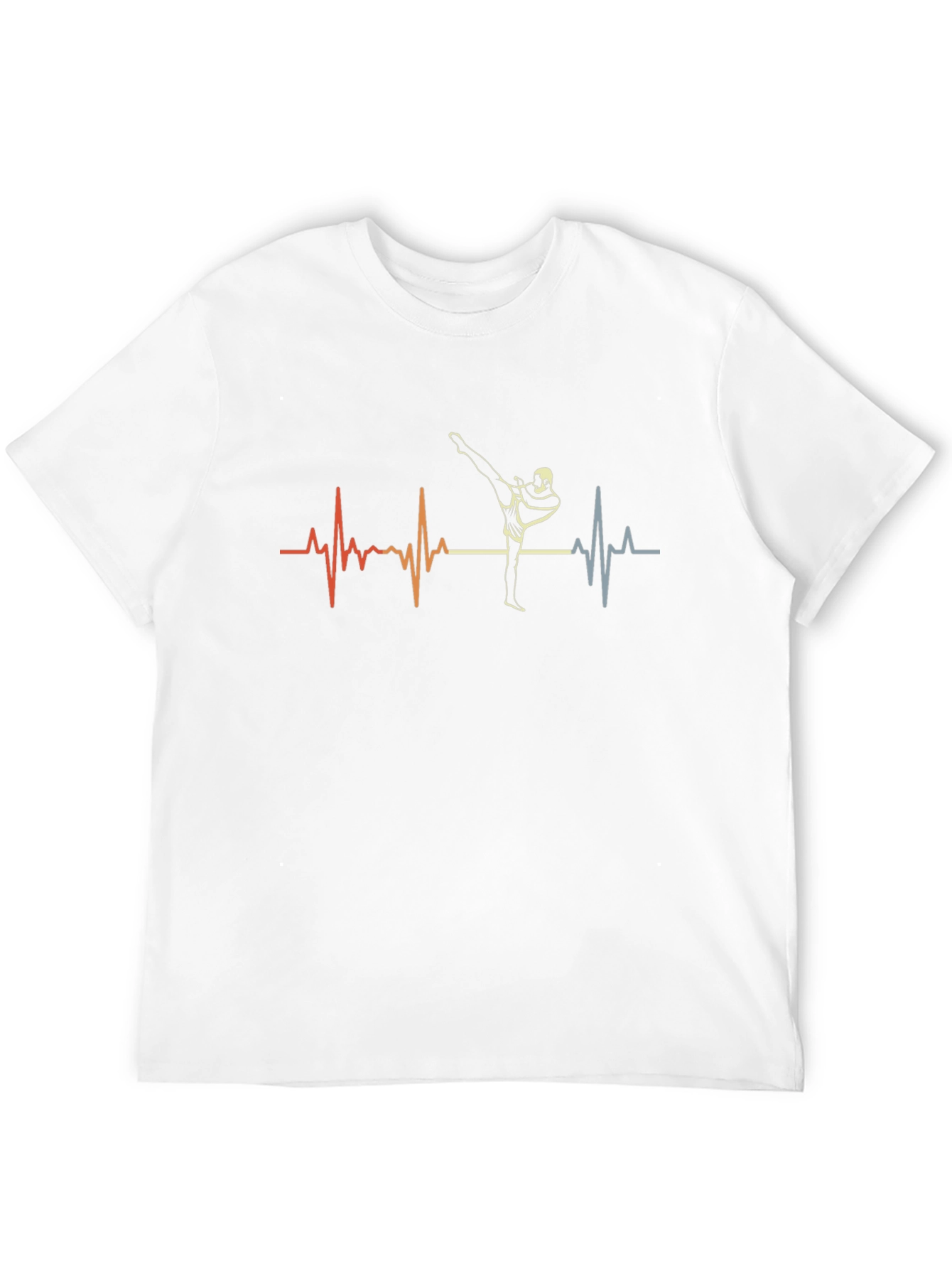Kickboxing Heartbeat Graphic Tee - Martial Arts Shirt