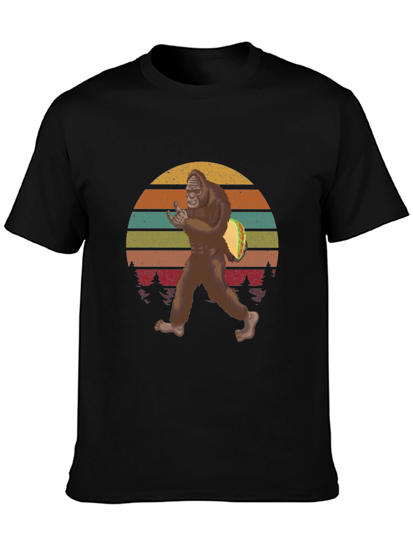 Bigfoot Taco Sunset Tee