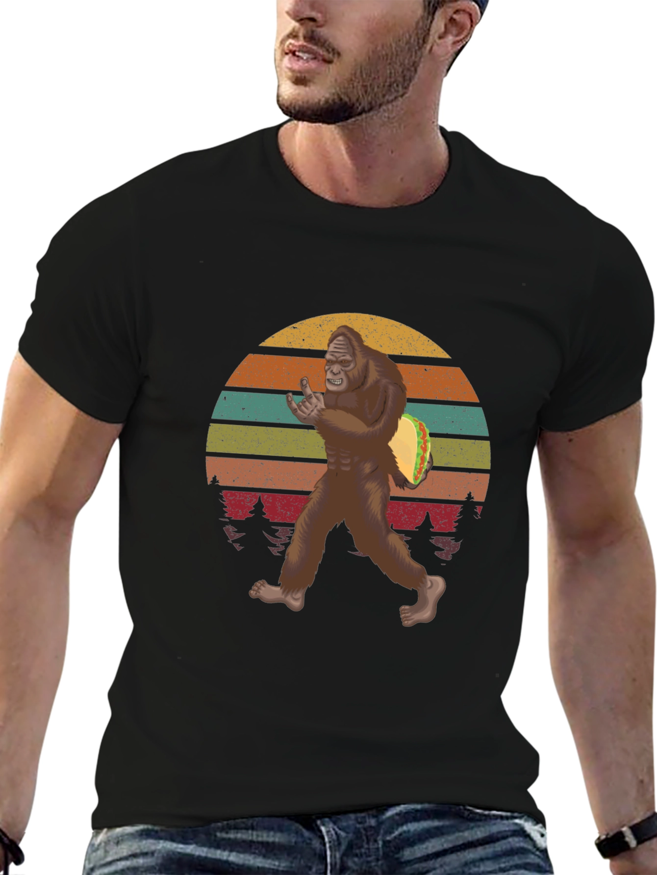 Bigfoot Taco Sunset Tee