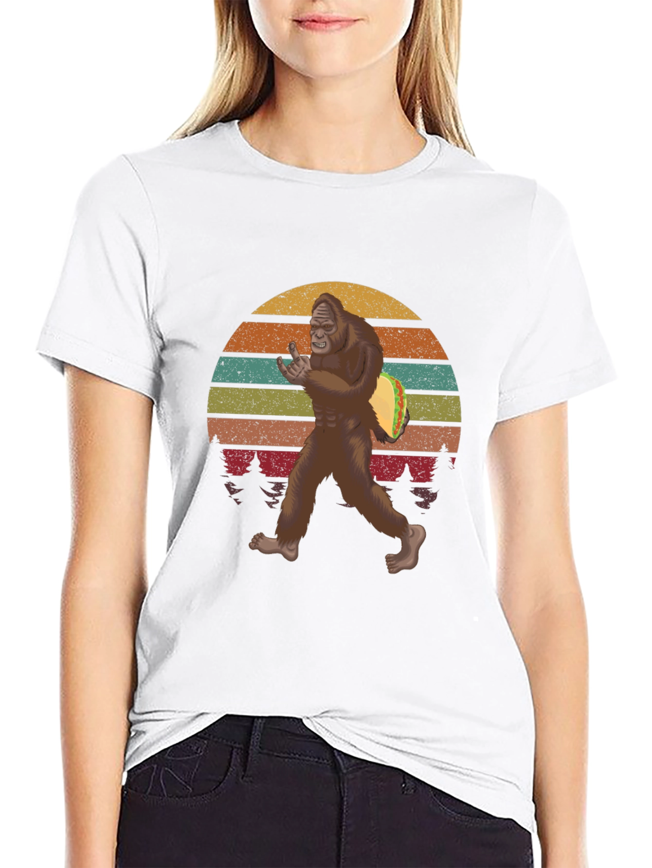 Bigfoot Taco Sunset Tee