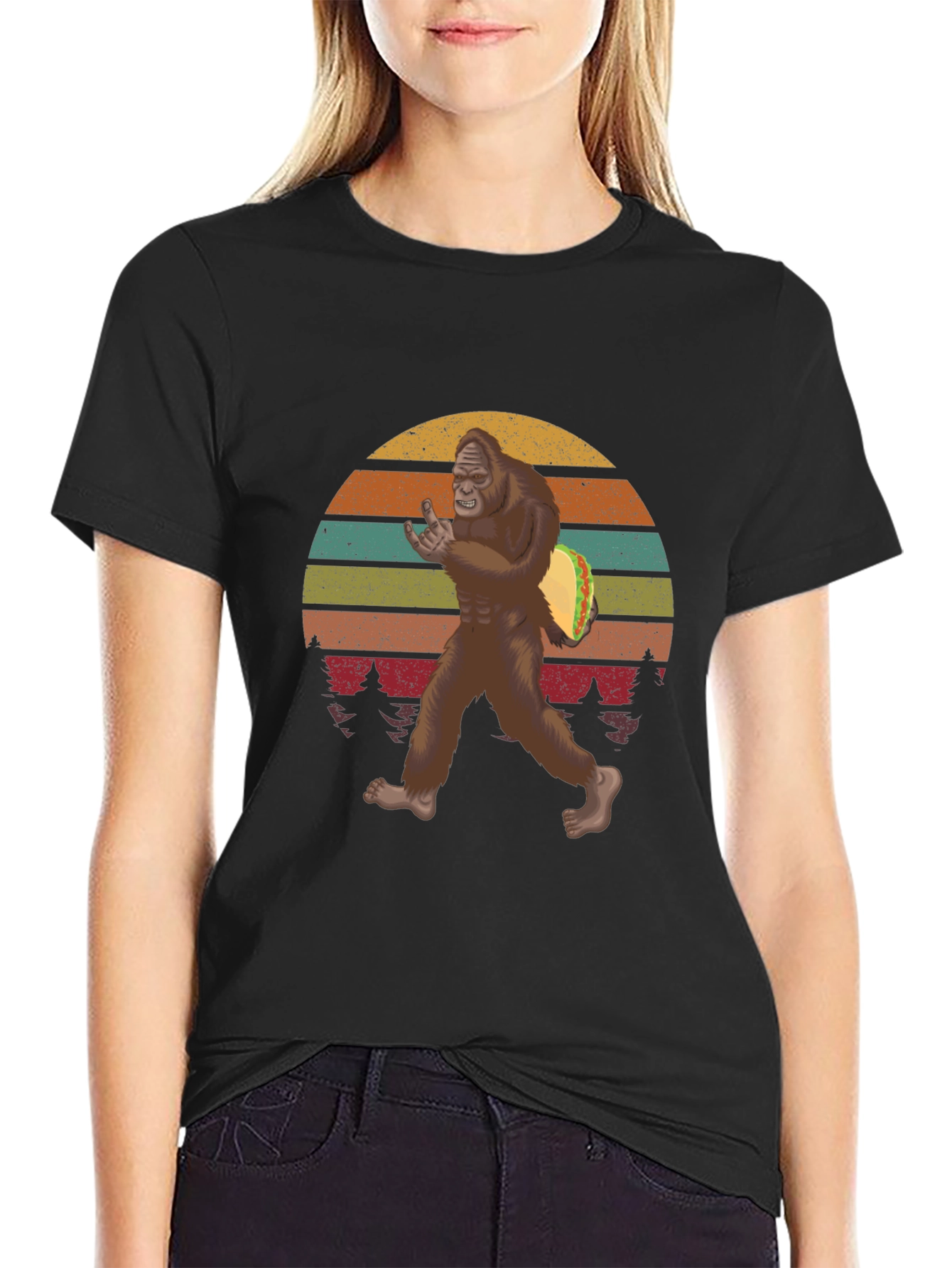 Bigfoot Taco Sunset Tee