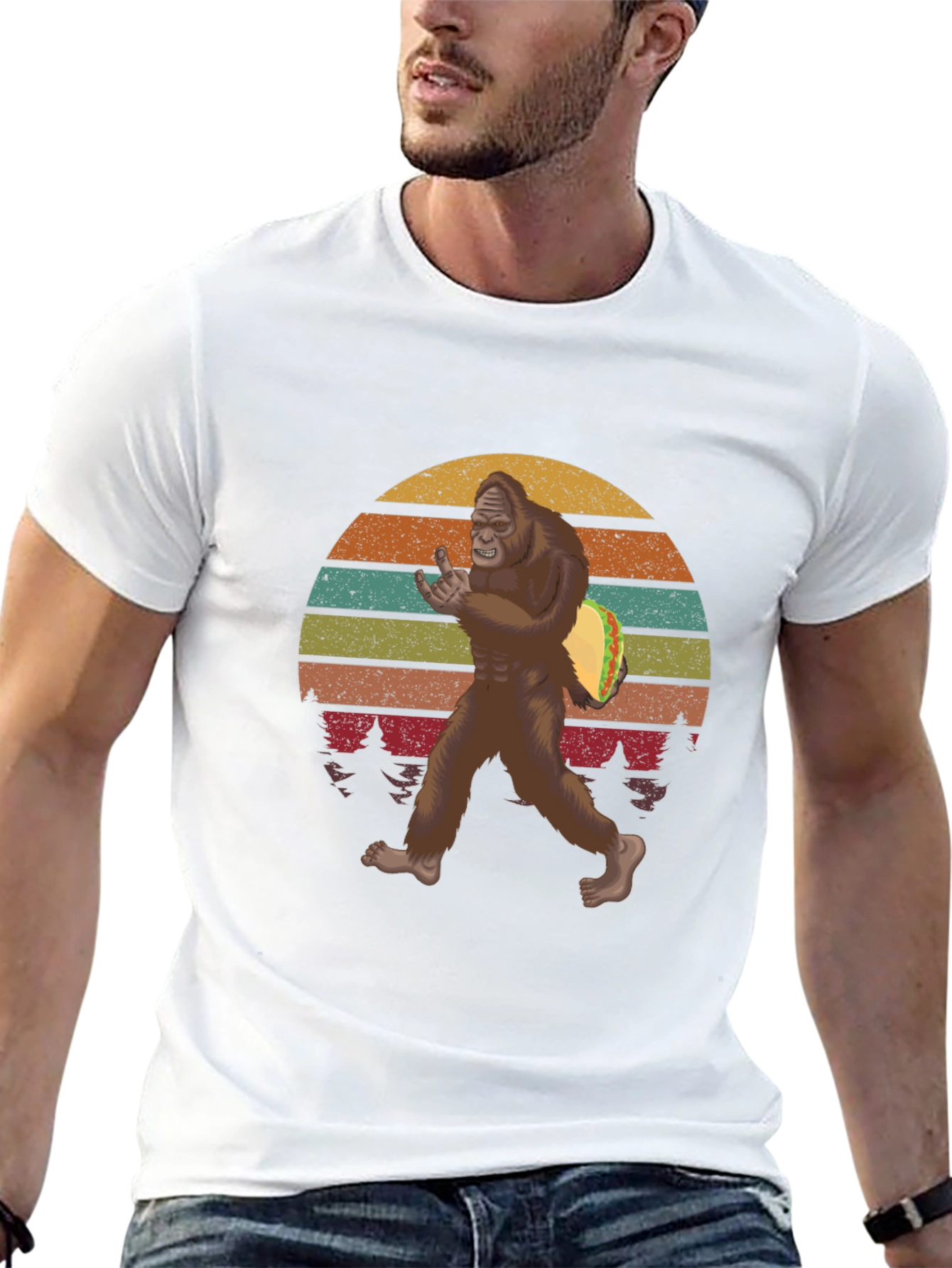 Bigfoot Taco Sunset Tee