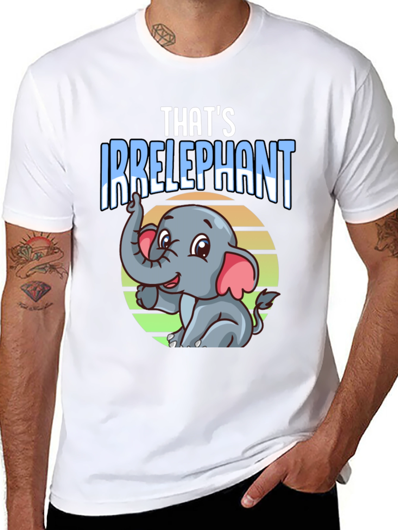 Thats Irrelephant Black T-Shirt