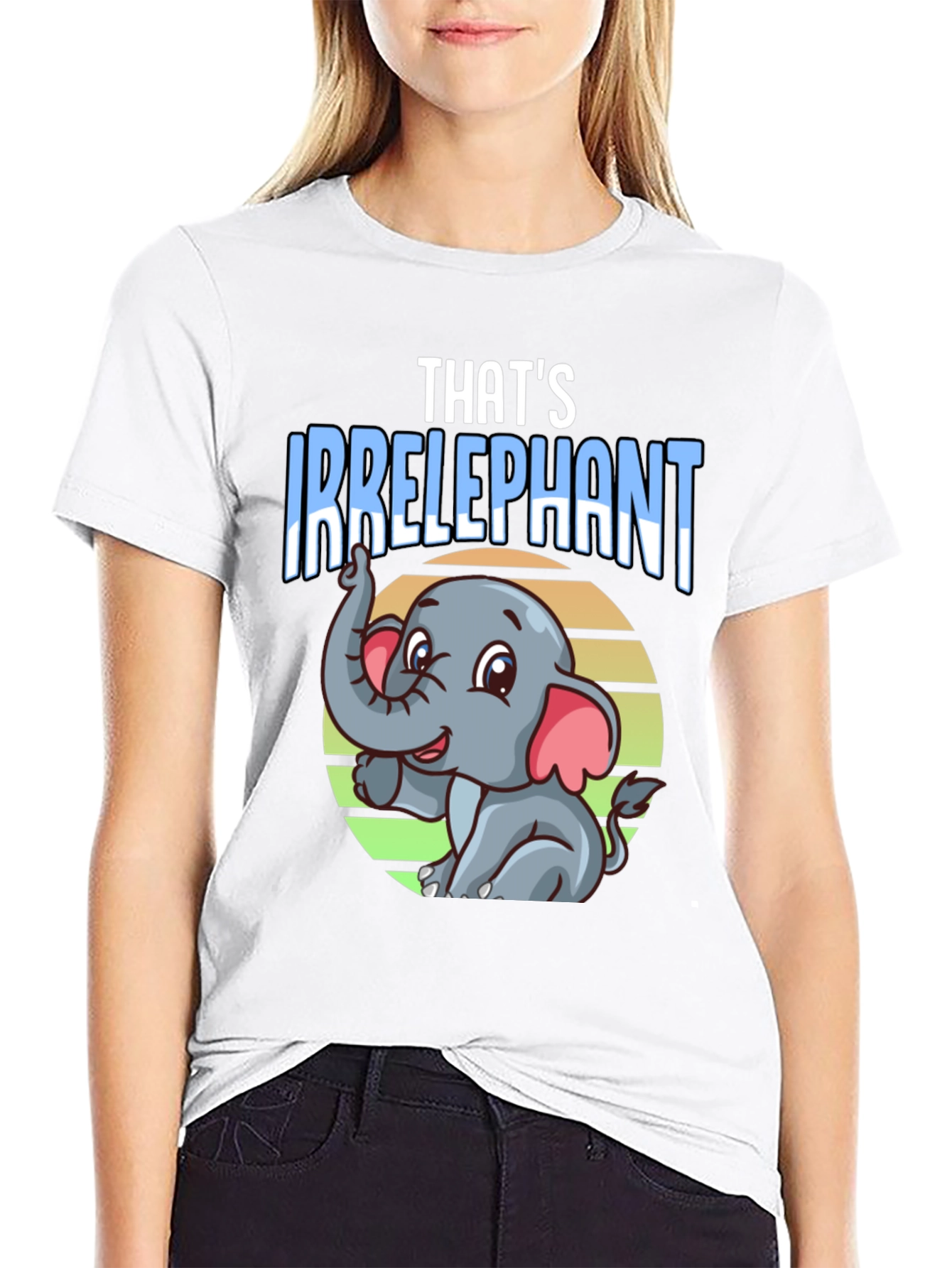 Thats Irrelephant Black T-Shirt