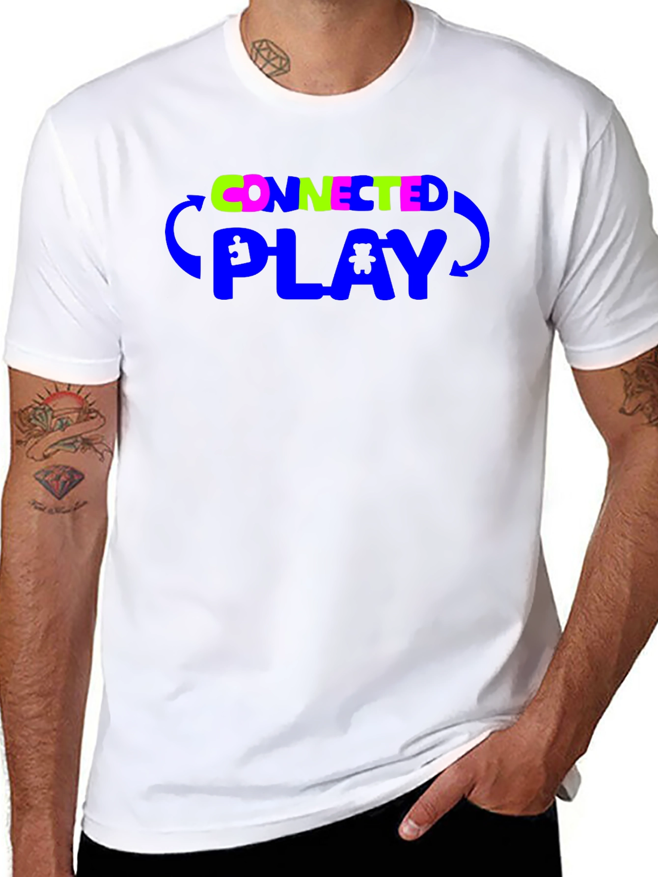 Connected Play Graphic Tee - Black