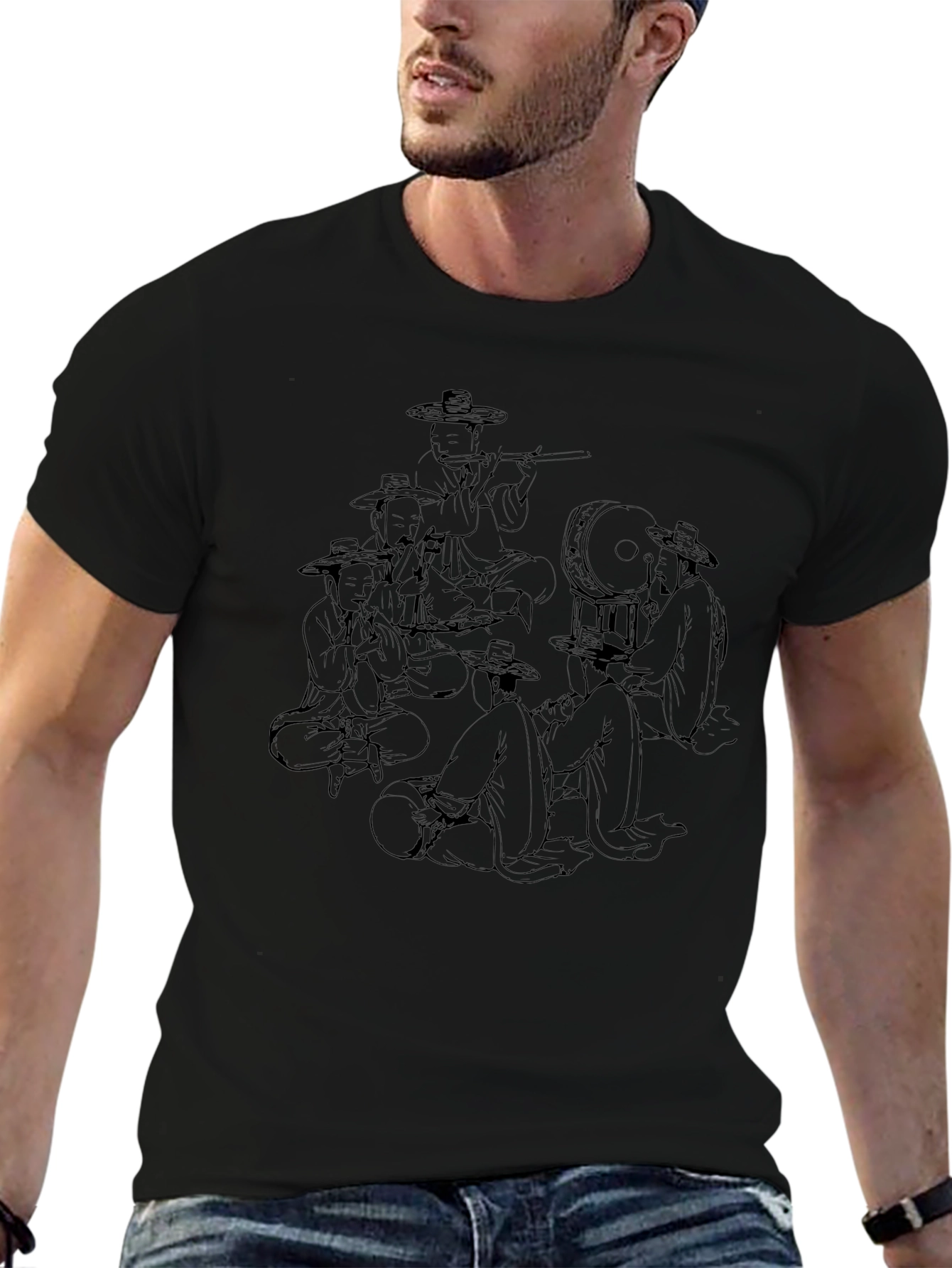 Retro Korean Musicians T-Shirt