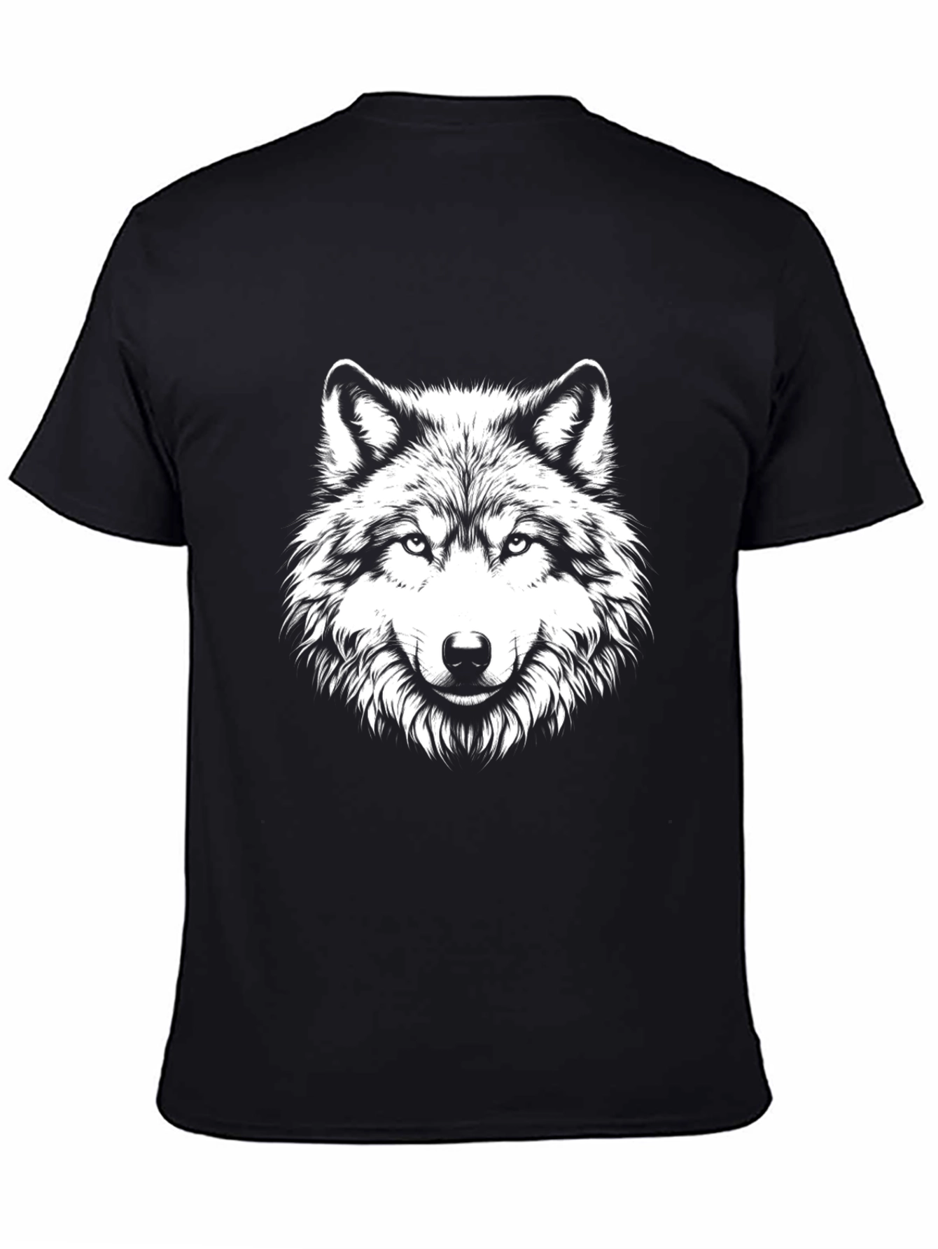 Black Wolf Graphic Tee - Menswear